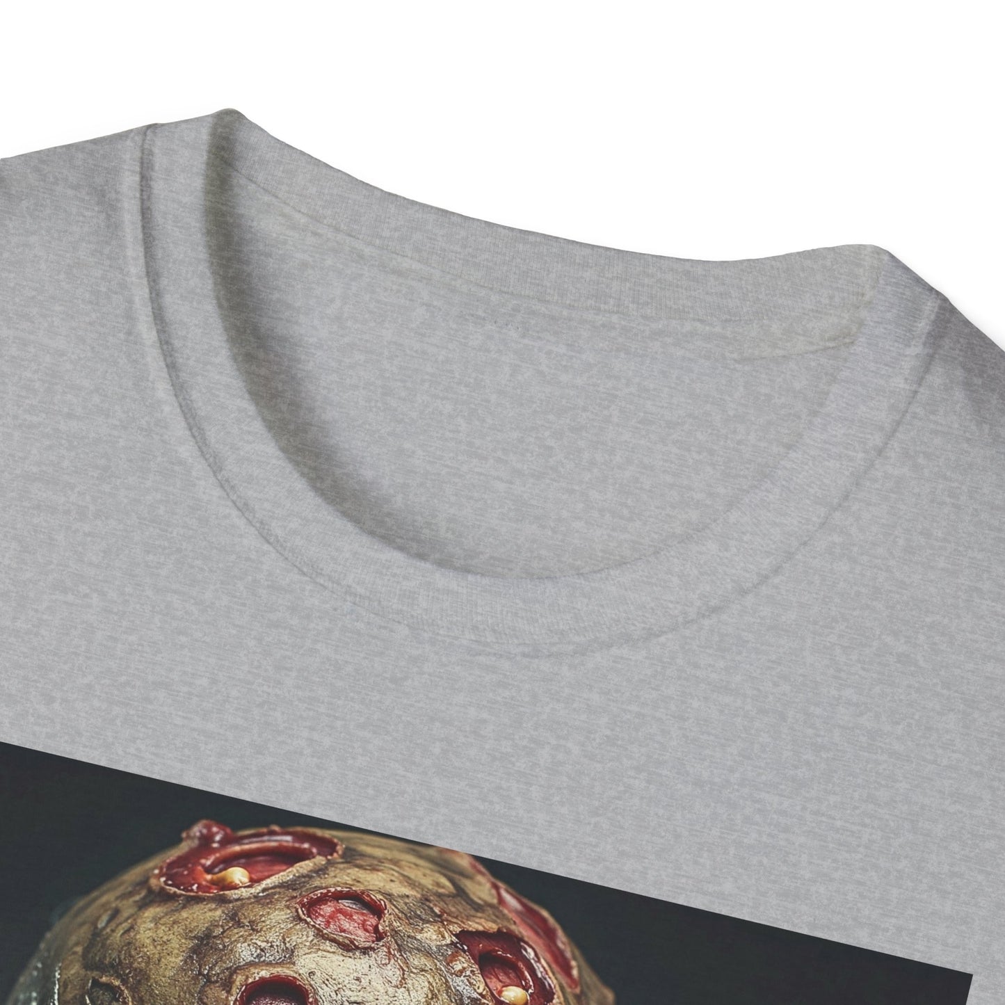 Apocalyptic Portrait Tee, bold, decaying zombie graphic