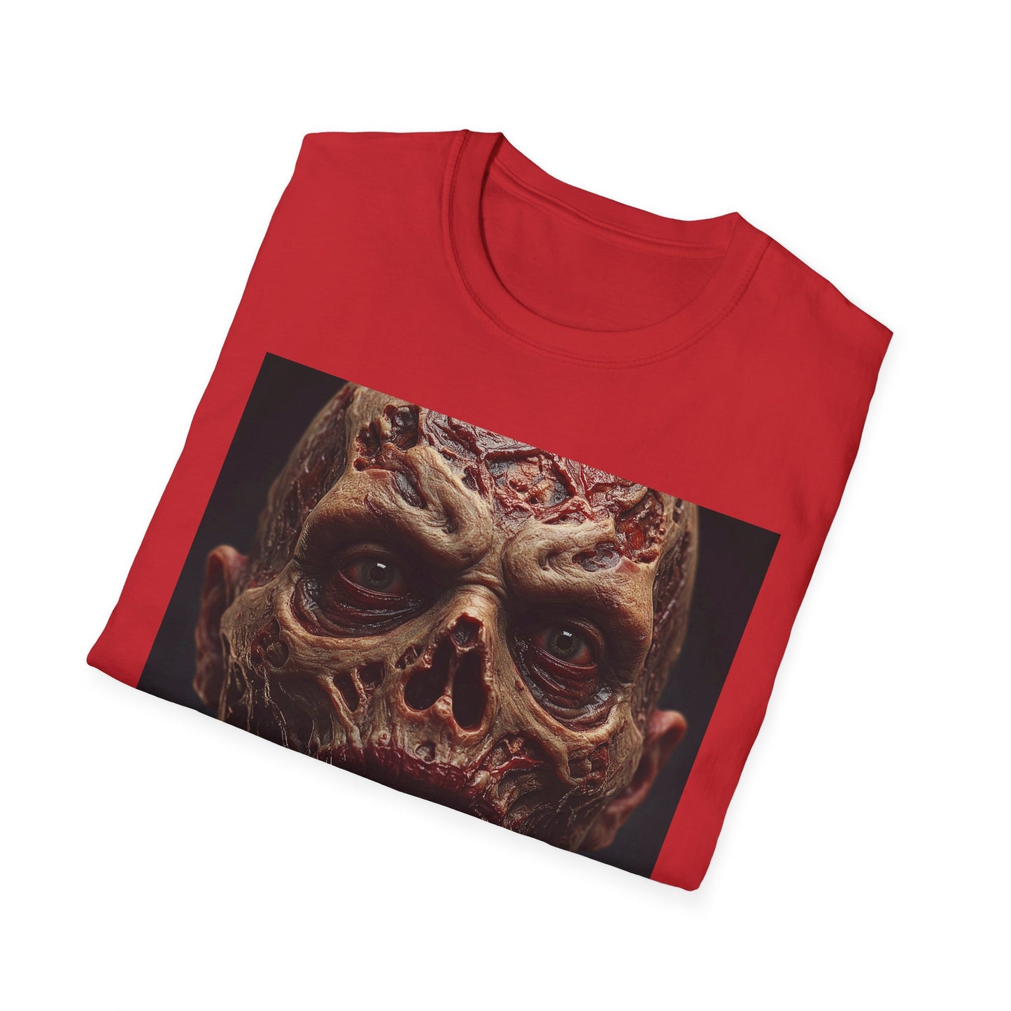 Apocalyptic Portrait Tee, bold, decaying zombie graphic