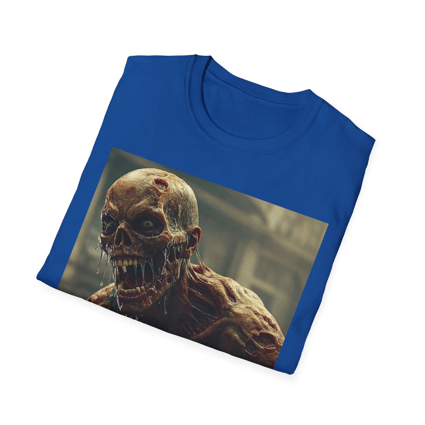 Unisex Softstyle Zombie Graphic T-Shirt - Spooky Halloween Tee