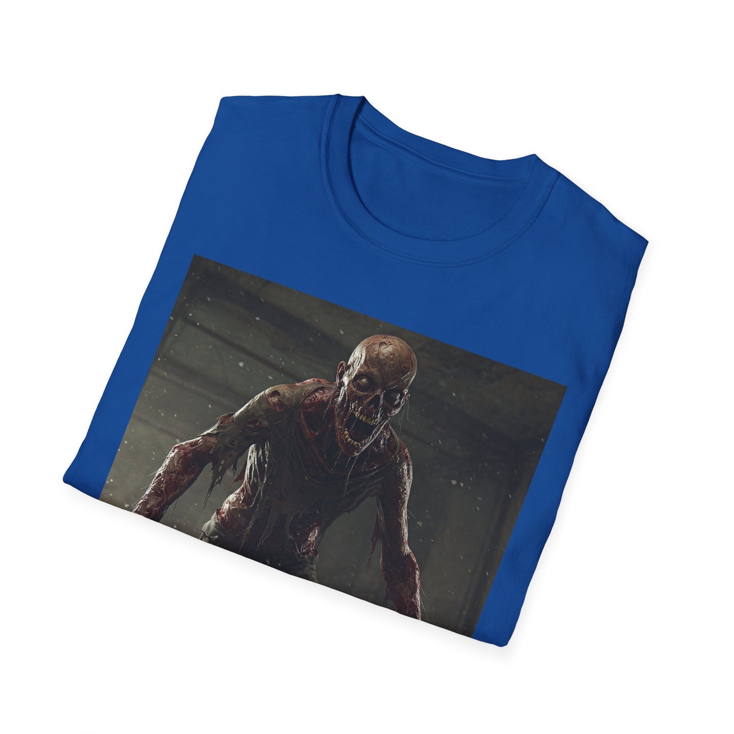 Apocalyptic Portrait Tee, bold, decaying zombie graphic