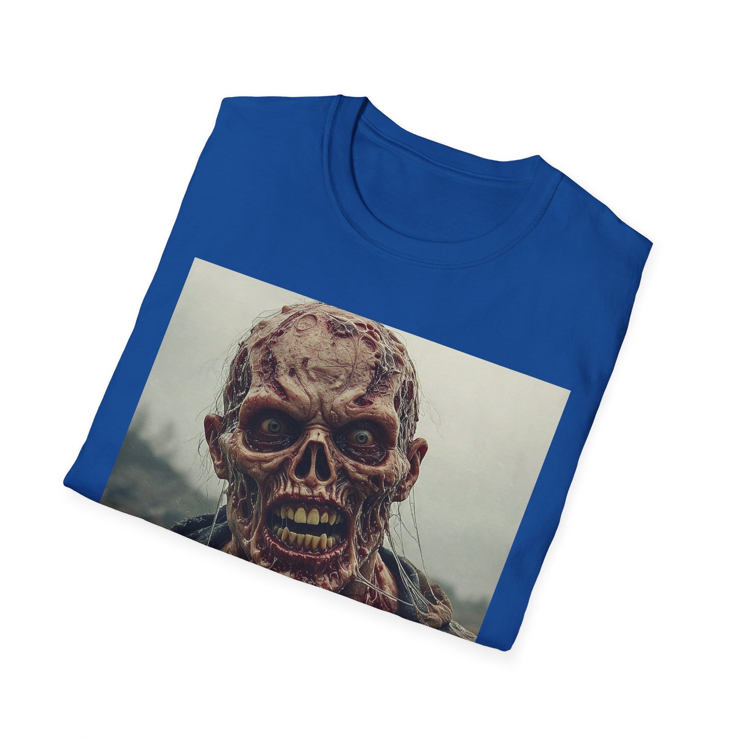 Apocalyptic Portrait Tee, bold, decaying zombie graphic