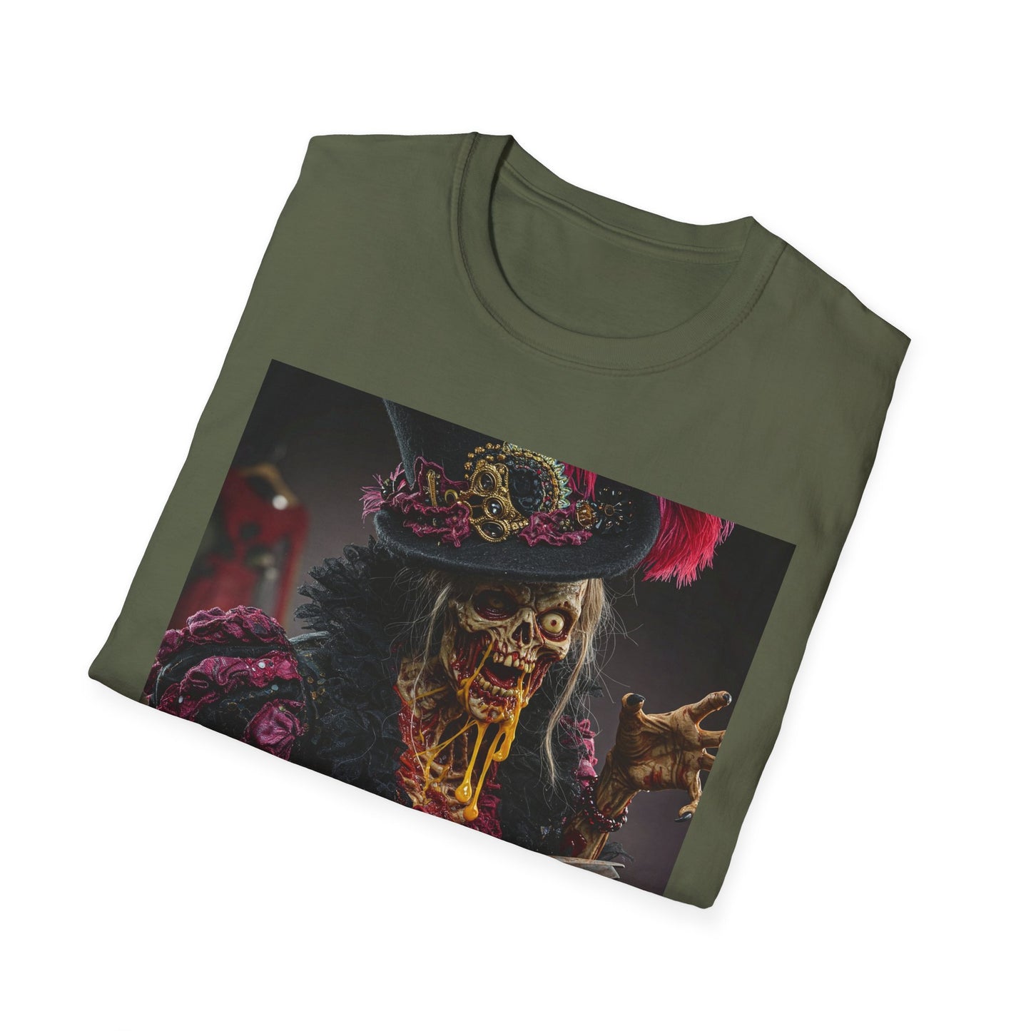 Apocalyptic Portrait Tee, bold, decaying zombie graphic