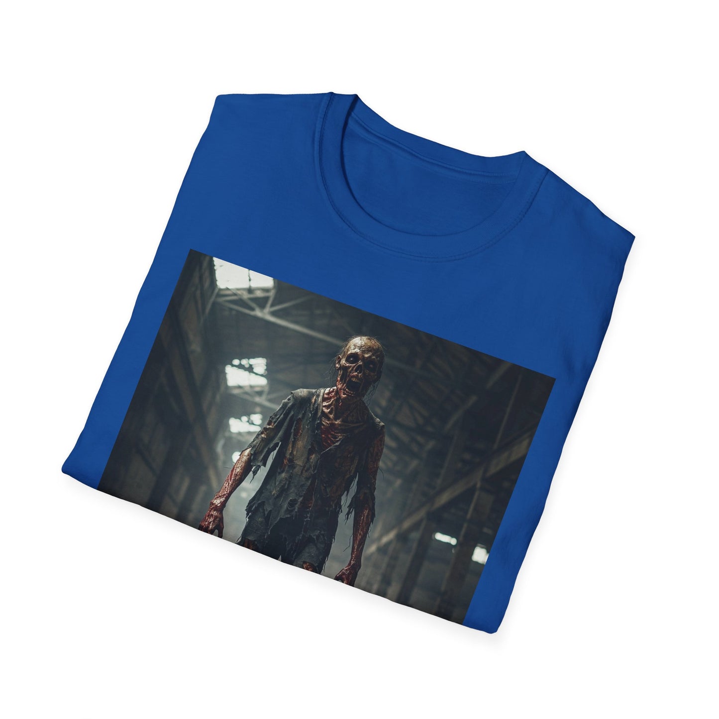 Apocalyptic Portrait Tee, bold, decaying zombie graphic