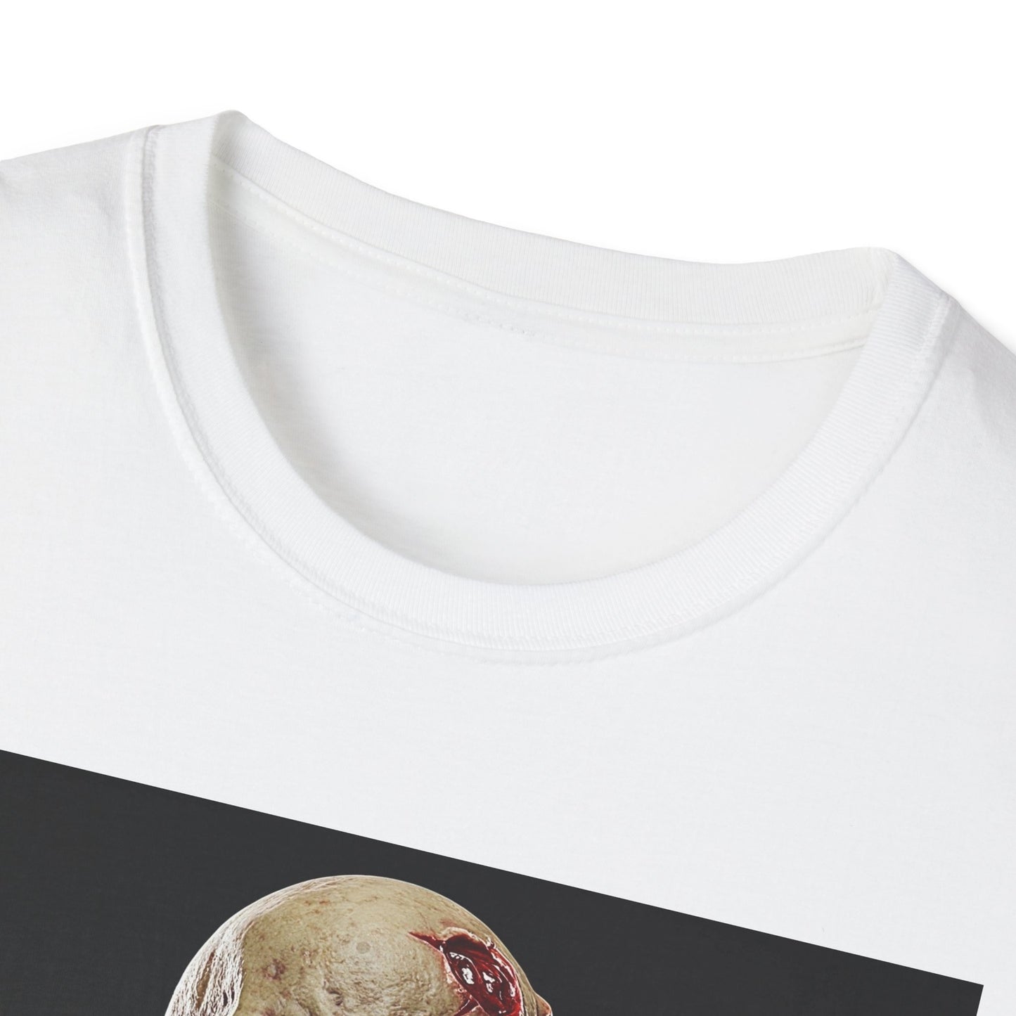 Apocalyptic Portrait Tee, bold, decaying zombie graphic