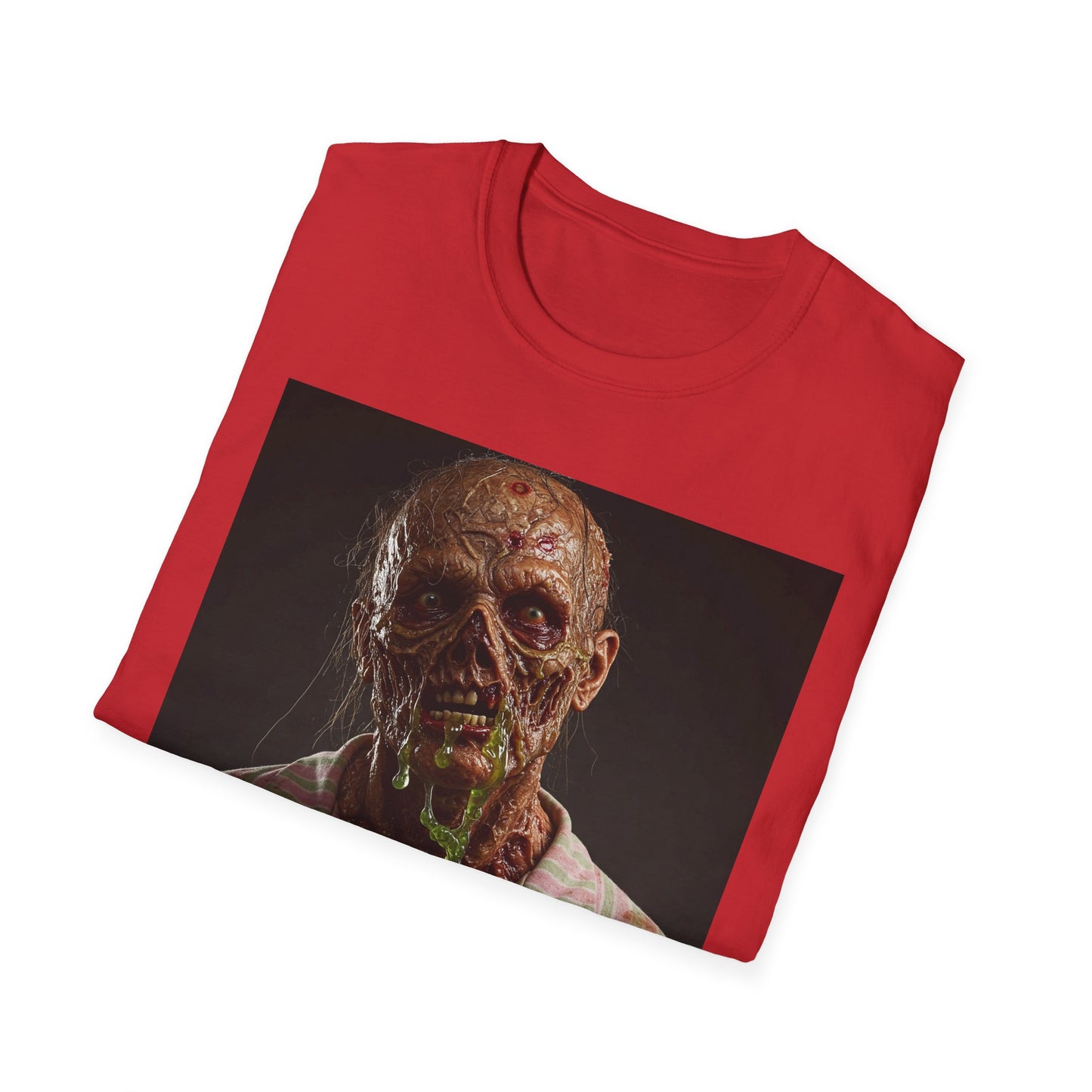 Horror-Inspired Unisex Softstyle T-Shirt - Zombie Graphic Tee