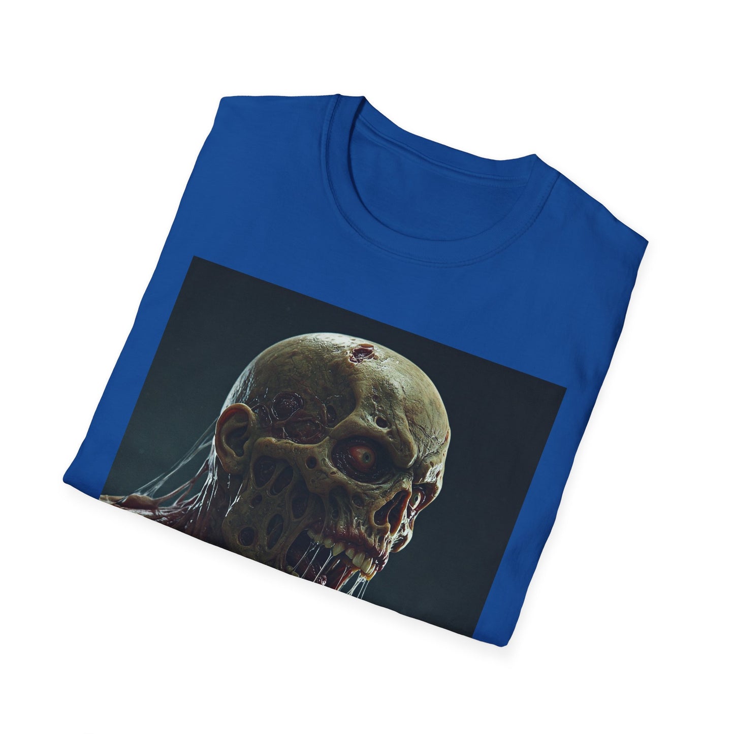 Apocalyptic Portrait Tee, bold, decaying zombie graphic