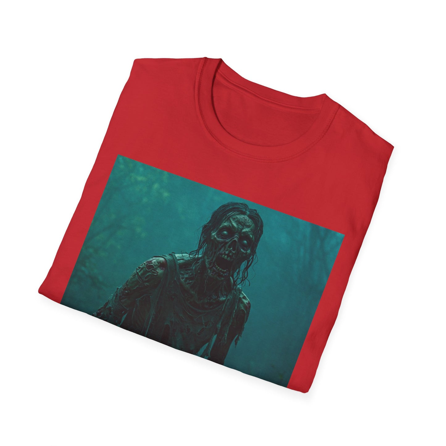 Apocalyptic Portrait Tee, bold, decaying zombie graphic