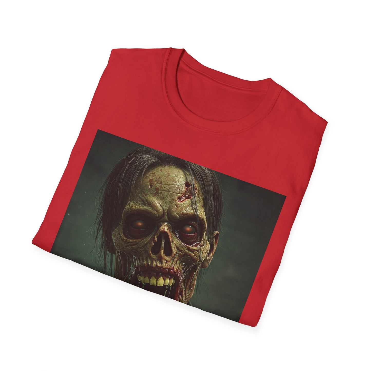 Apocalyptic Portrait Tee, bold, decaying zombie graphic