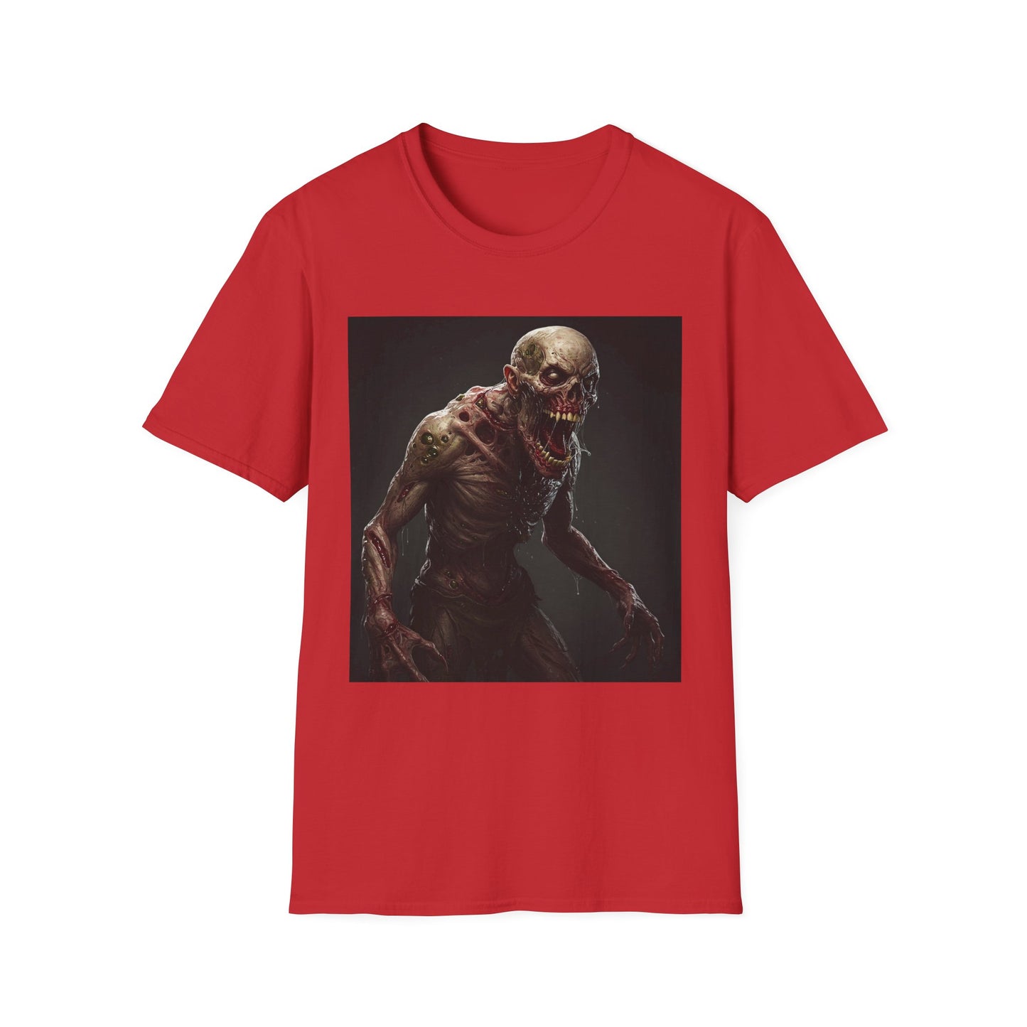 Apocalyptic Portrait Tee, bold, decaying zombie graphic