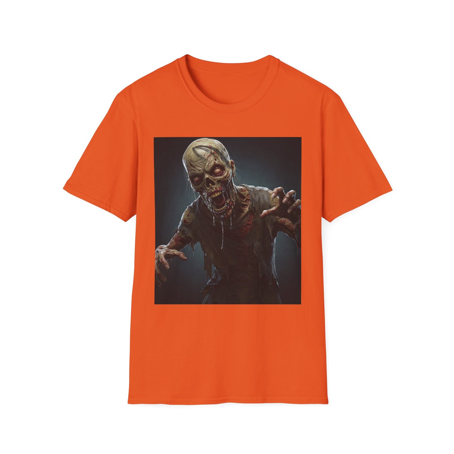 Apocalyptic Portrait Tee, bold, decaying zombie graphic