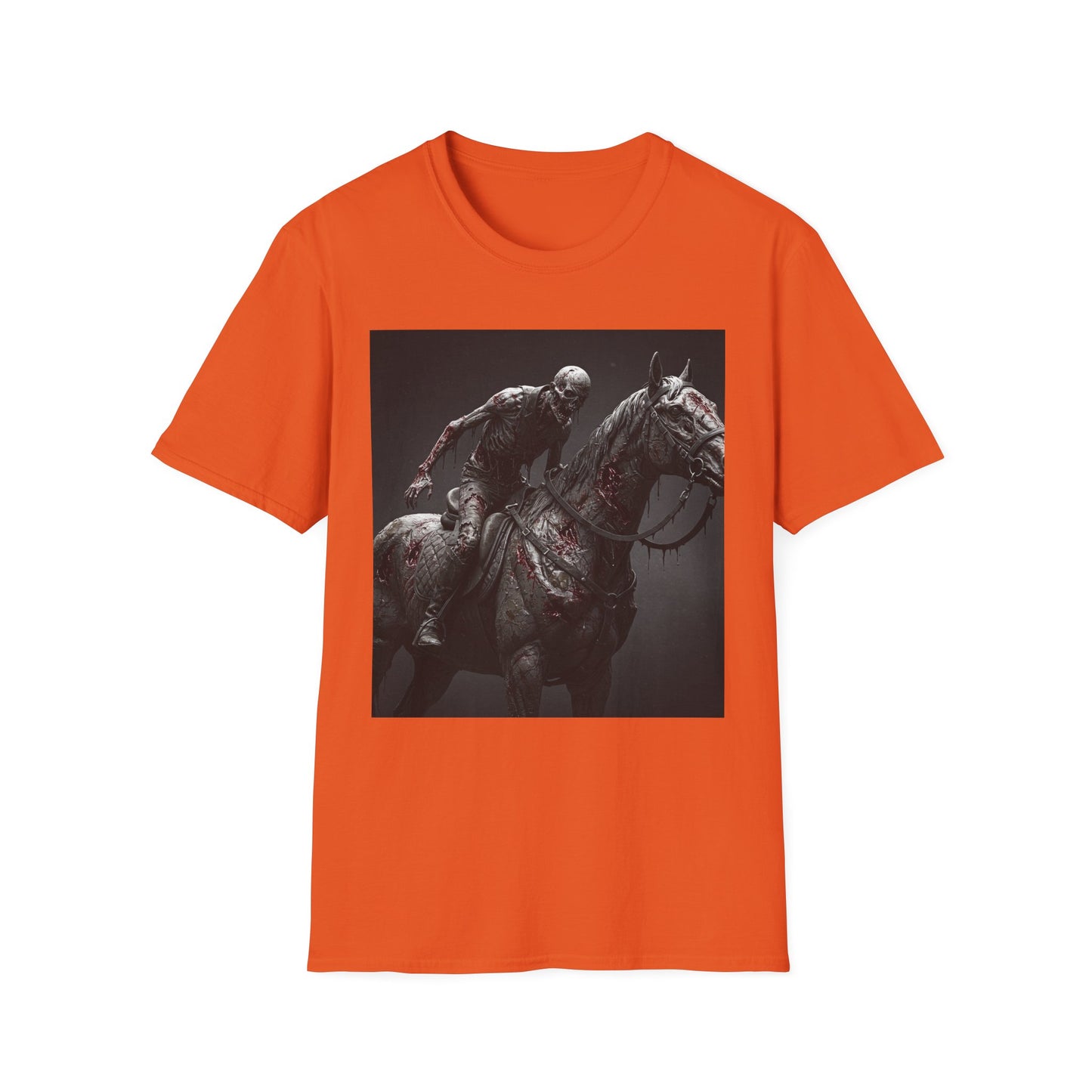 Zombie Horse Apocalyptic Portrait Tee, bold, decaying zombie graphic