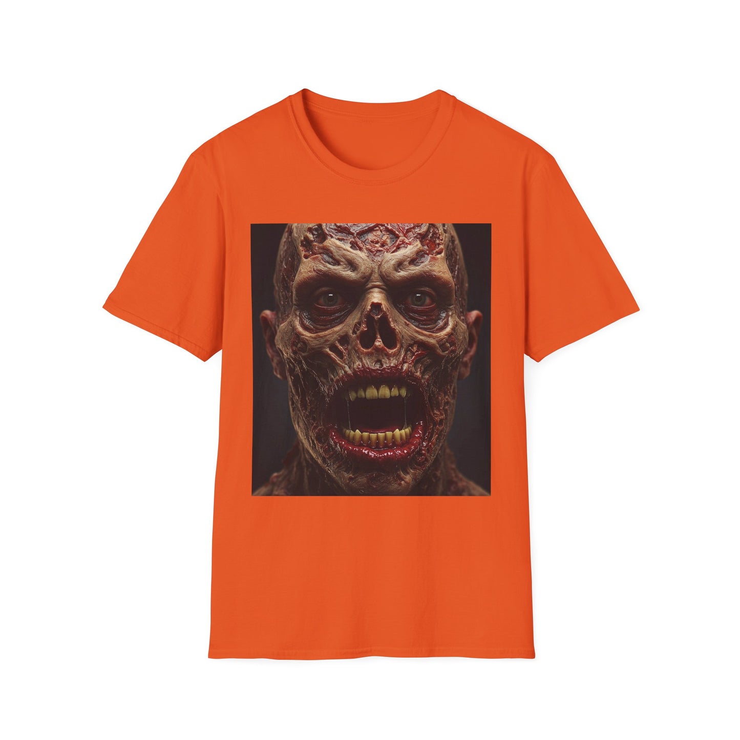 Apocalyptic Portrait Tee, bold, decaying zombie graphic