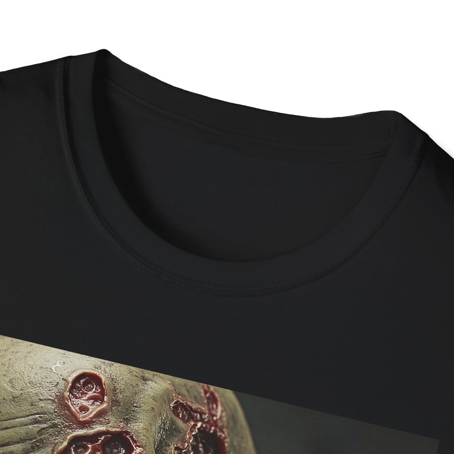 Apocalyptic Portrait Tee, bold, decaying zombie graphic