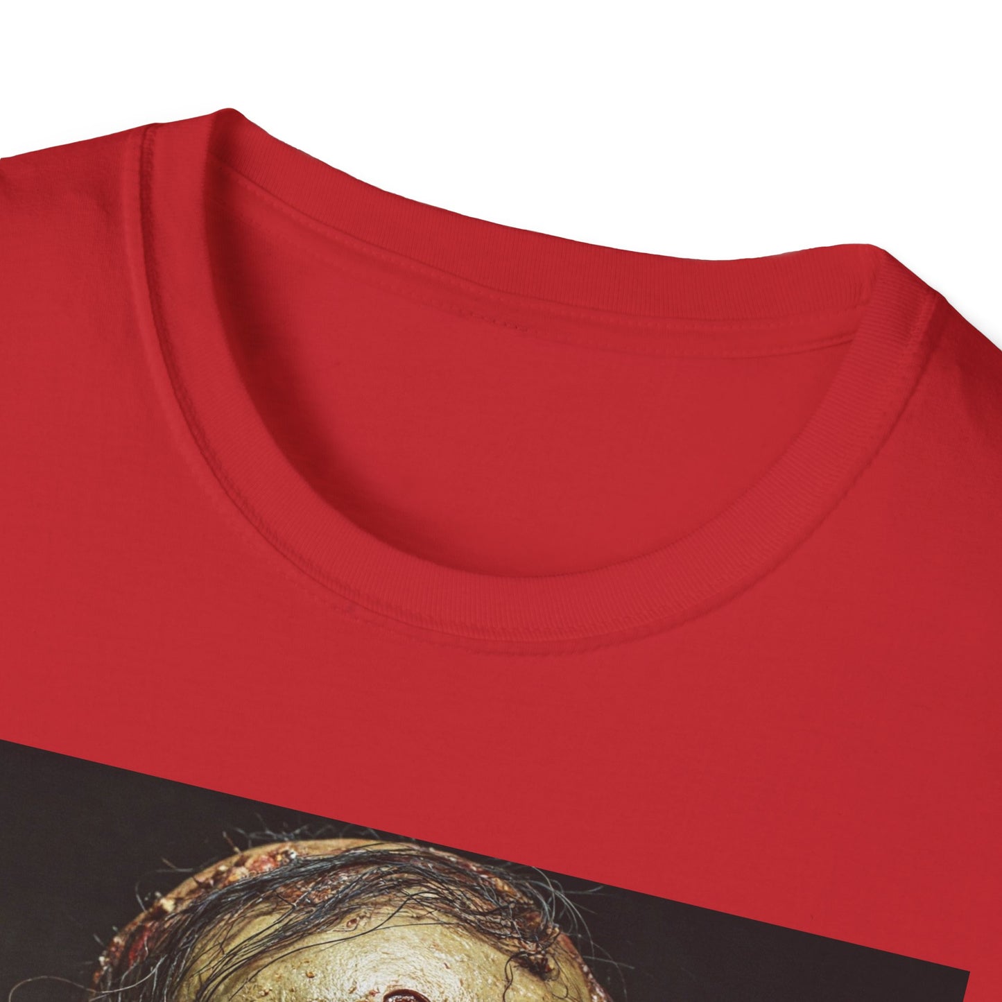 Apocalyptic Portrait Tee, bold, decaying zombie graphic