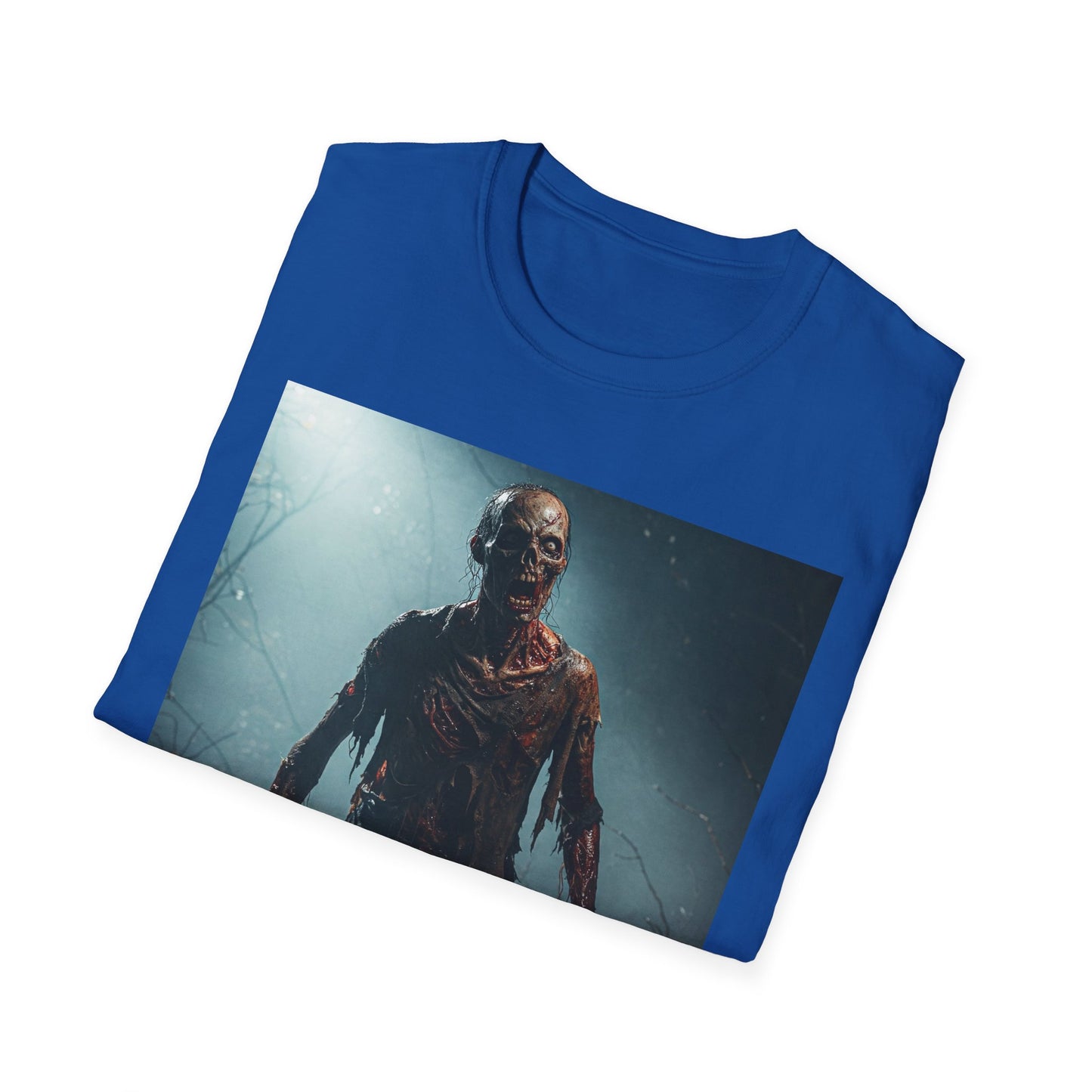 Apocalyptic Portrait Tee, bold, decaying zombie graphic