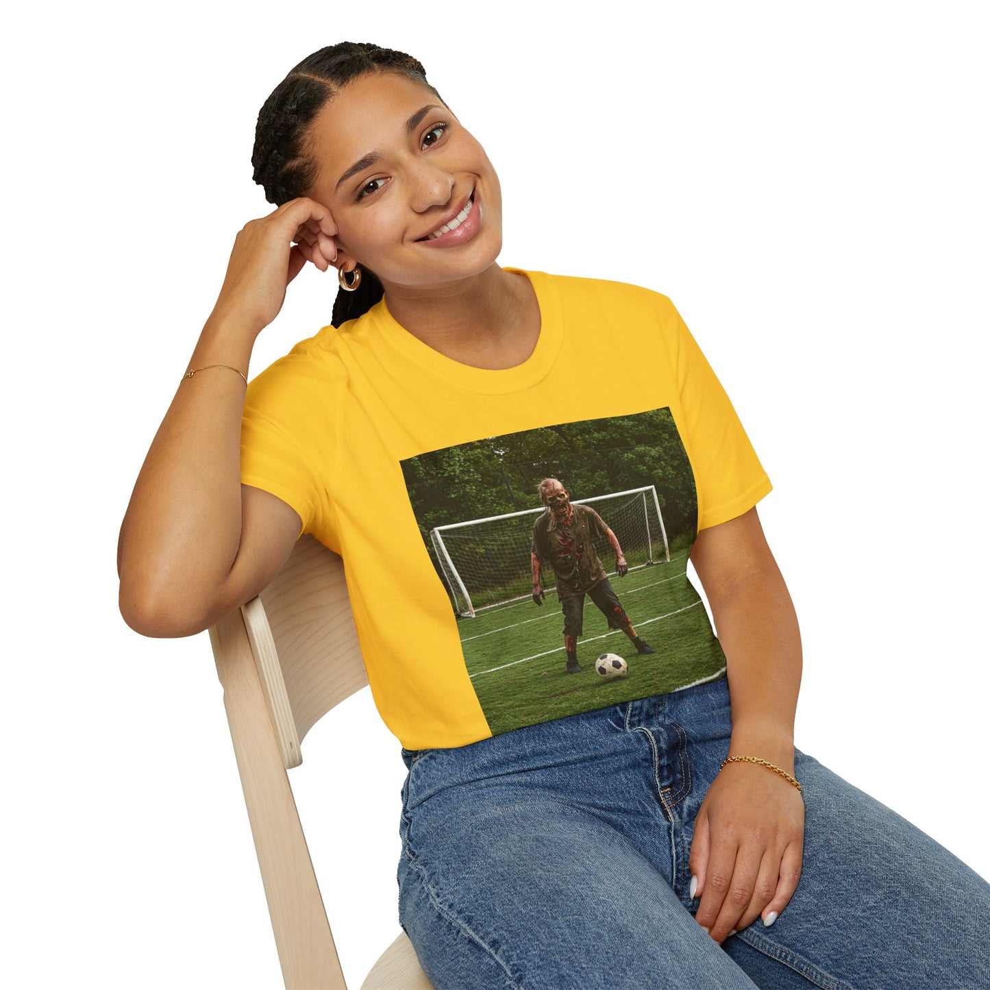 Soccer Themed Unisex Softstyle T-Shirt - Perfect for Sports Lovers