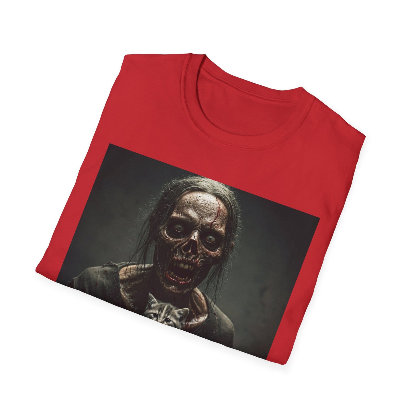 Apocalyptic Portrait Tee, bold, decaying zombie graphic