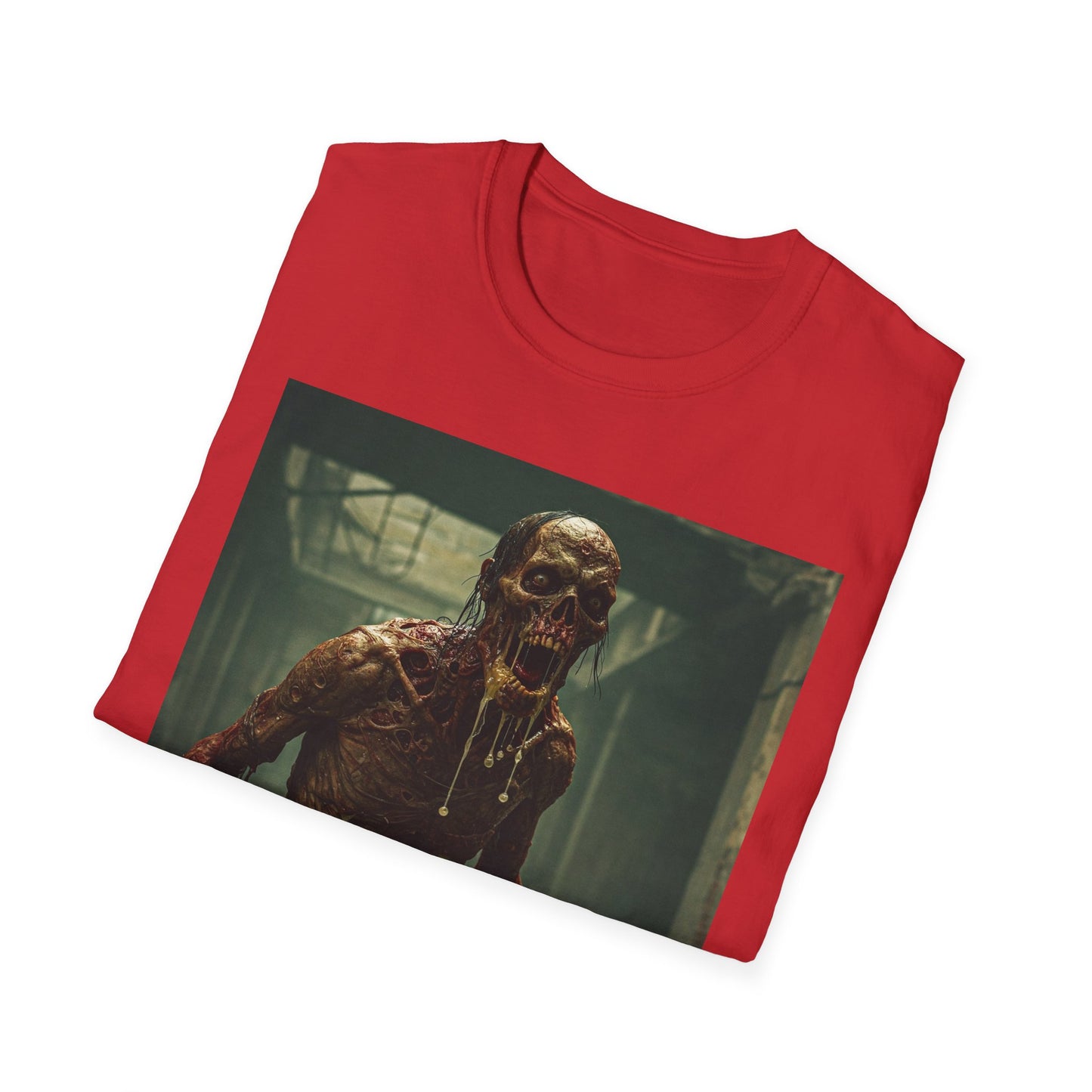 Horror Graphic Unisex T-Shirt - Spooky Zombie Design - Perfect for Halloween and Horror Fans