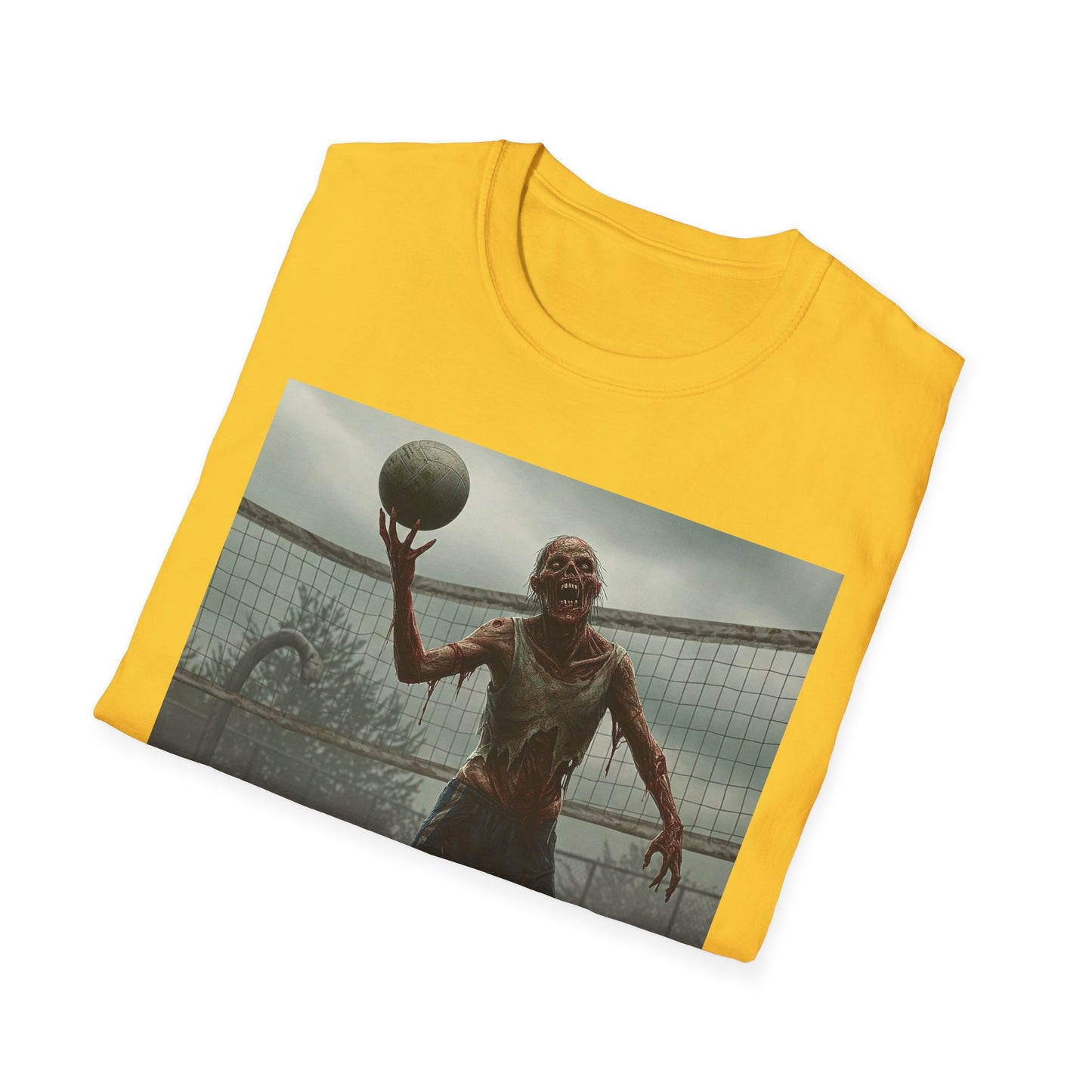 Zombie Basketball Unisex Softstyle T-Shirt | Horror Graphic Tee