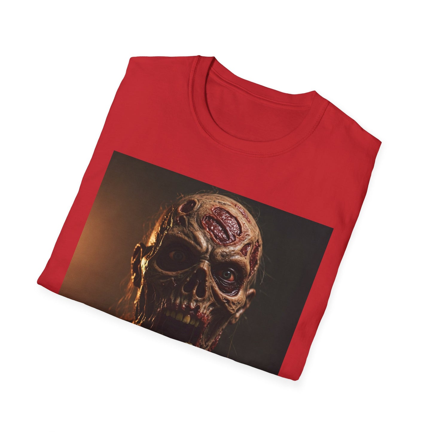 Apocalyptic Portrait Tee, bold, decaying zombie graphic