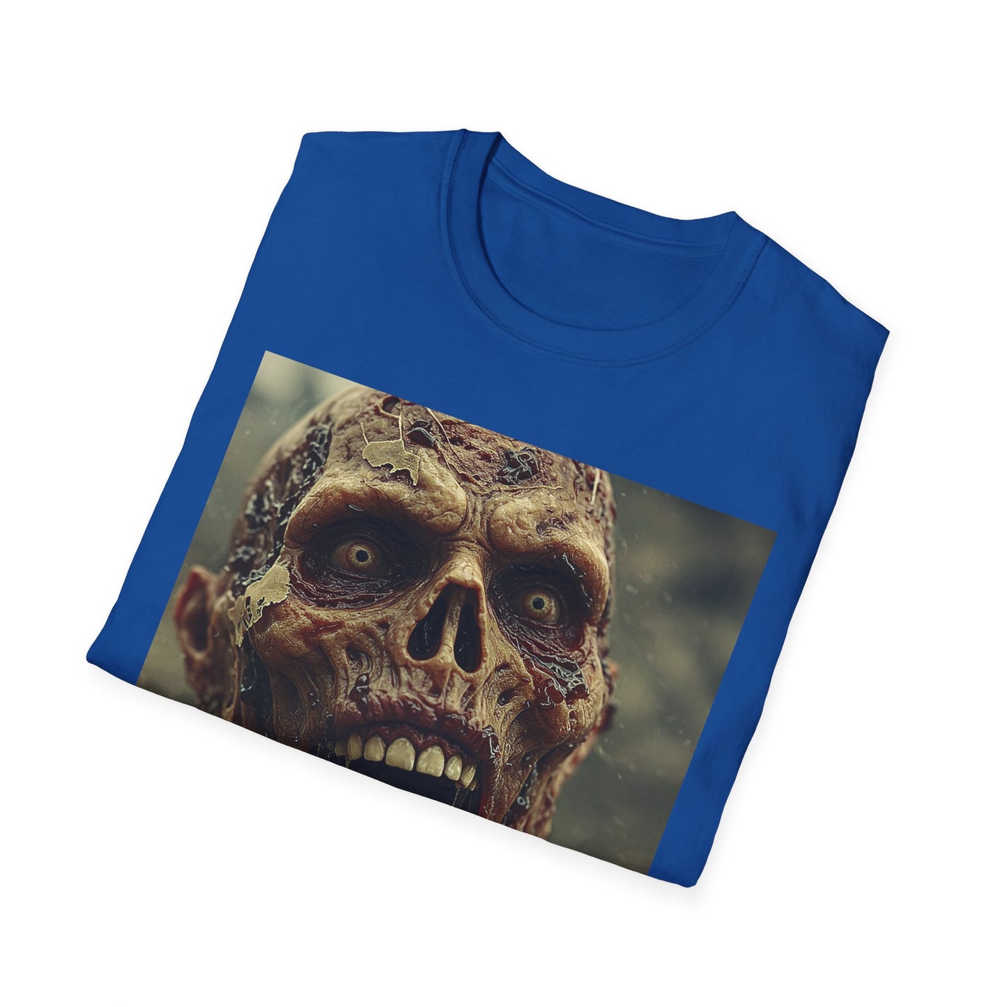 Apocalyptic Portrait Tee, bold, decaying zombie graphic