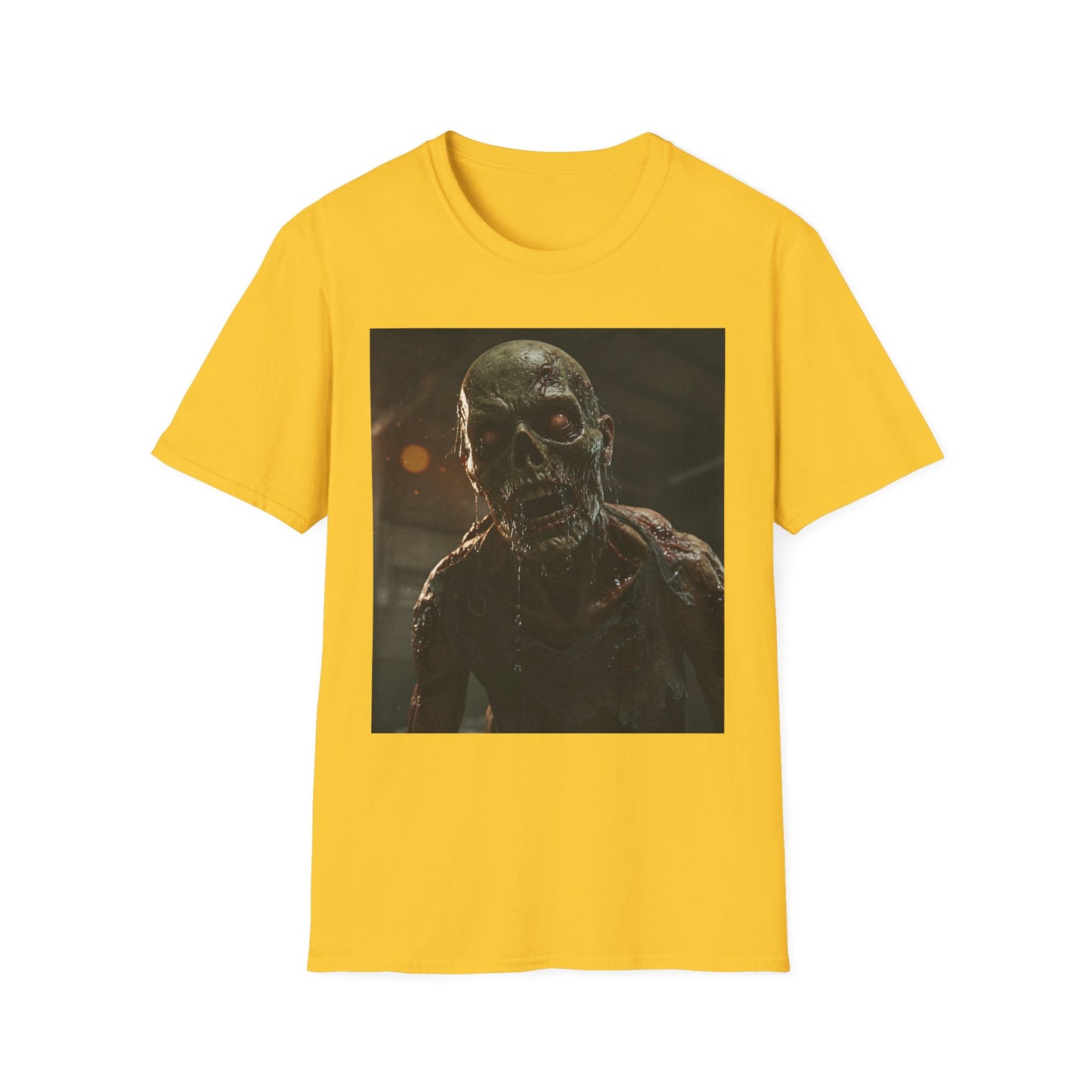 Unisex Zombie Graphic Softstyle T-Shirt | Perfect for Halloween & Horror Fans