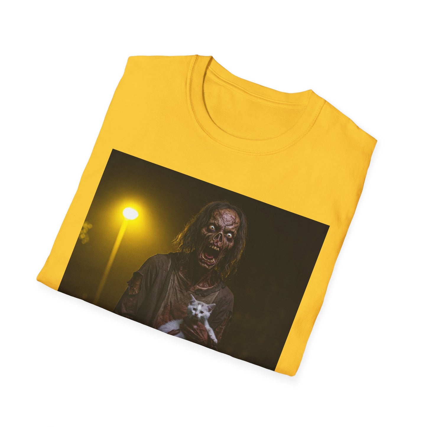 Apocalyptic Portrait Tee, bold, decaying zombie graphic