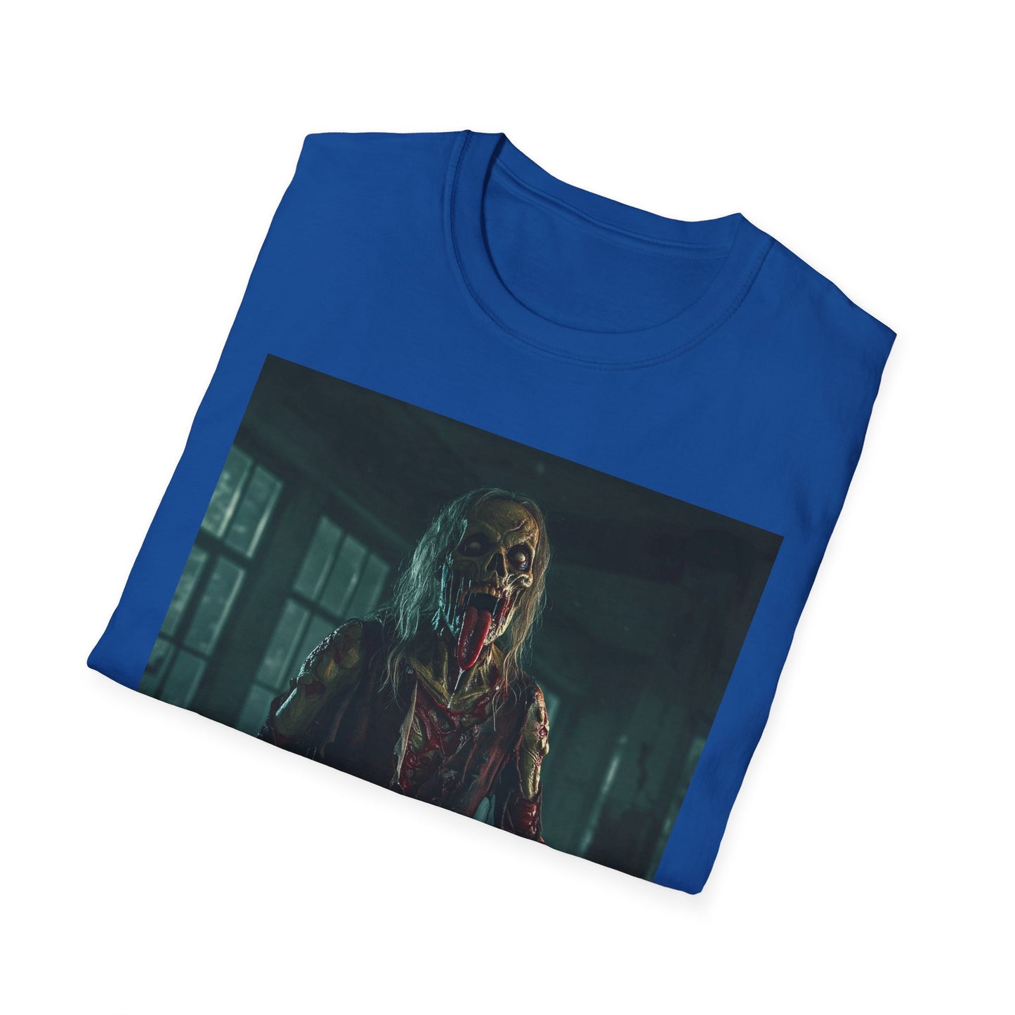 Apocalyptic Portrait Tee, bold, decaying zombie graphic