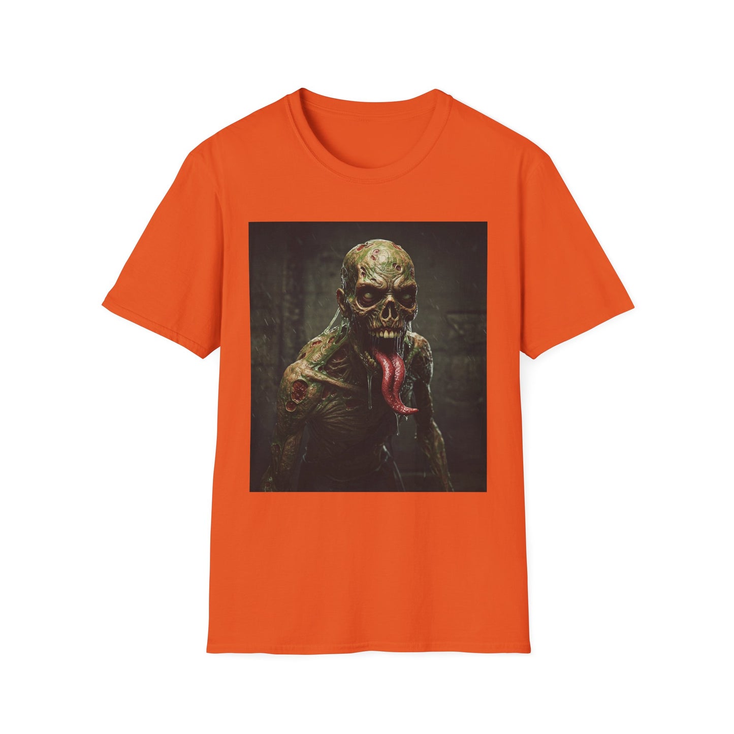 Apocalyptic Portrait Tee, bold, decaying zombie graphic