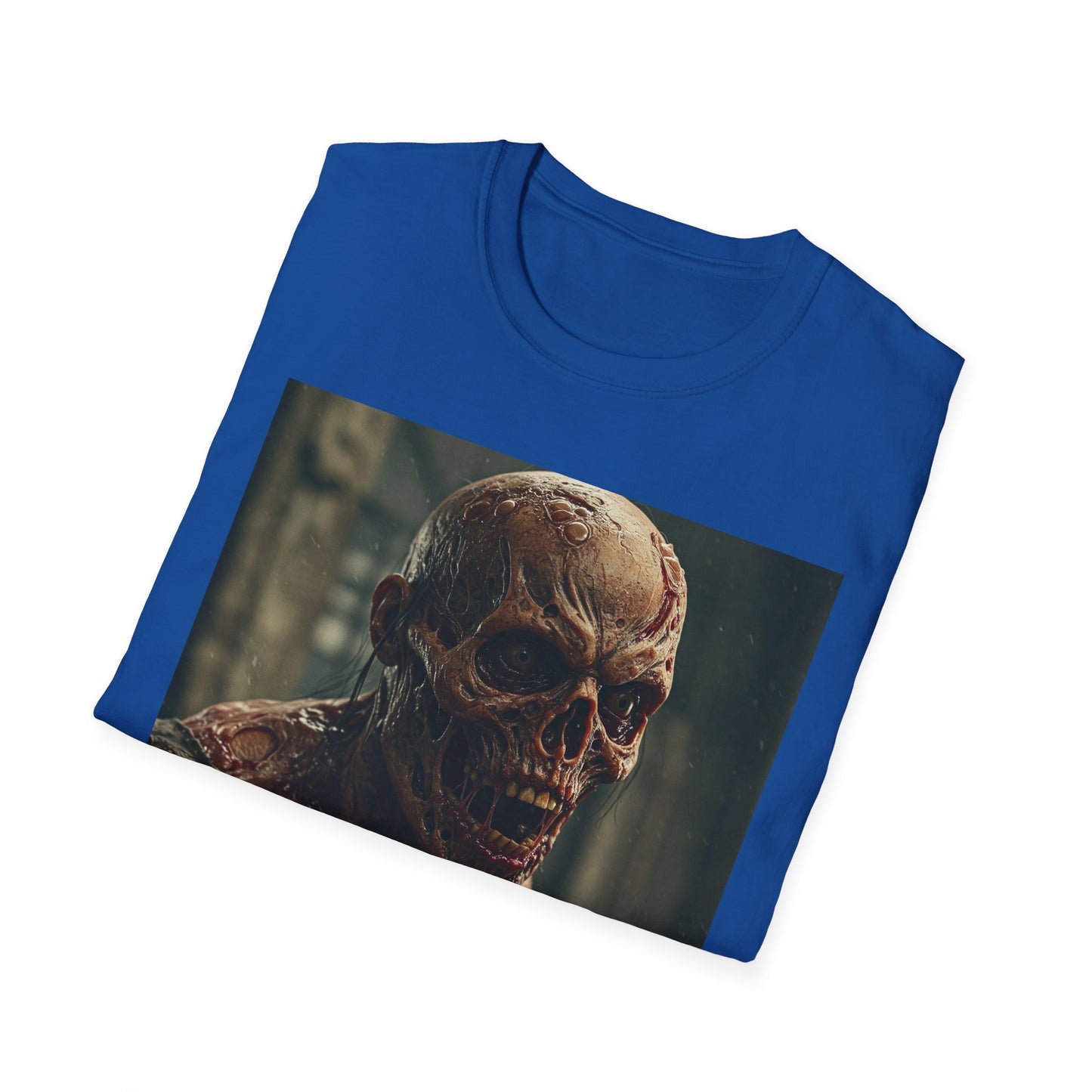 Apocalyptic Portrait Tee, bold, decaying zombie graphic