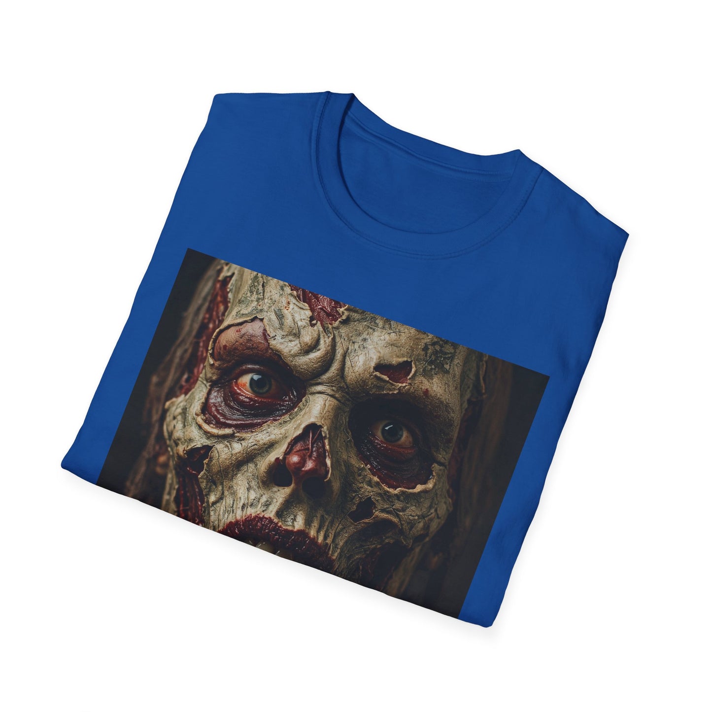 Spooky Zombie Unisex Softstyle T-Shirt - Perfect for Halloween & Horror Fans