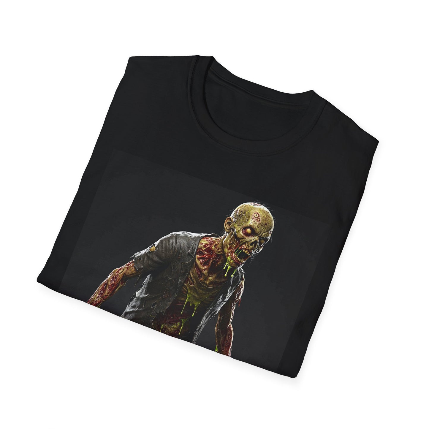 Zombie Graphic Unisex Softstyle T-Shirt | Perfect for Halloween and Horror Fans