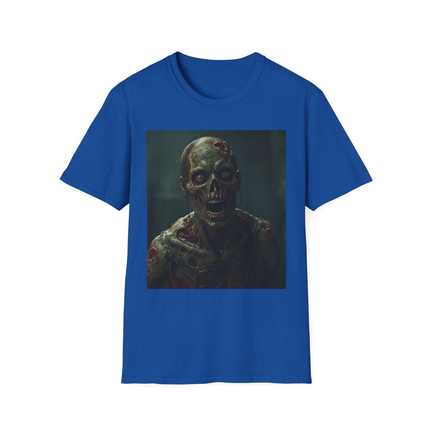 Creepy Zombie Graphic Unisex Softstyle T-Shirt