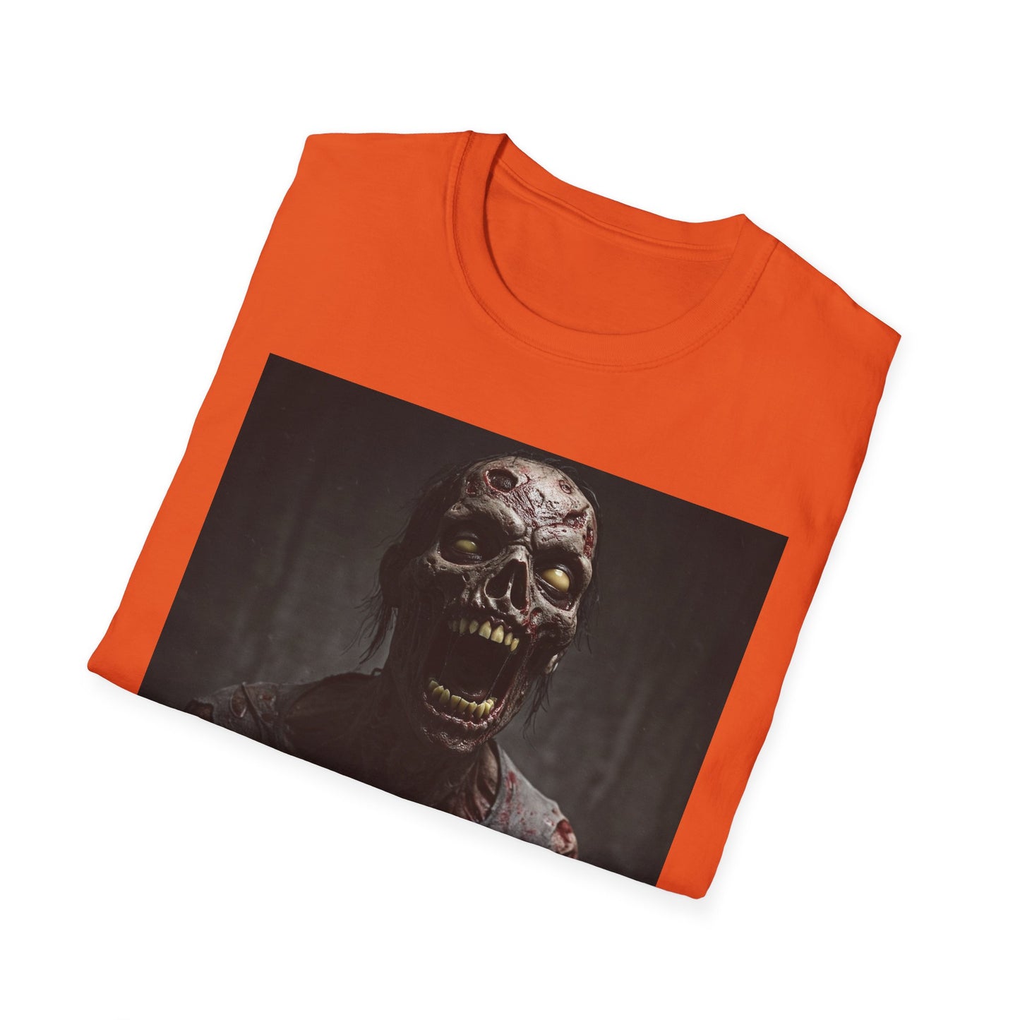 Apocalyptic Portrait Tee, bold, decaying zombie graphic