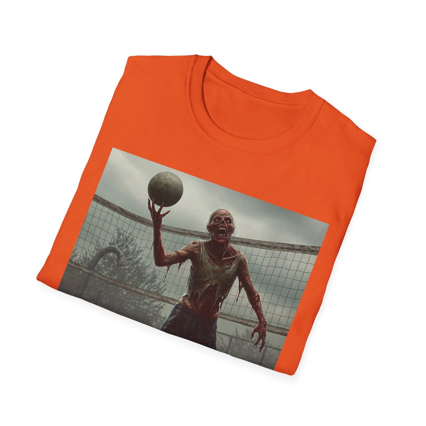 Zombie Basketball Unisex Softstyle T-Shirt | Horror Graphic Tee