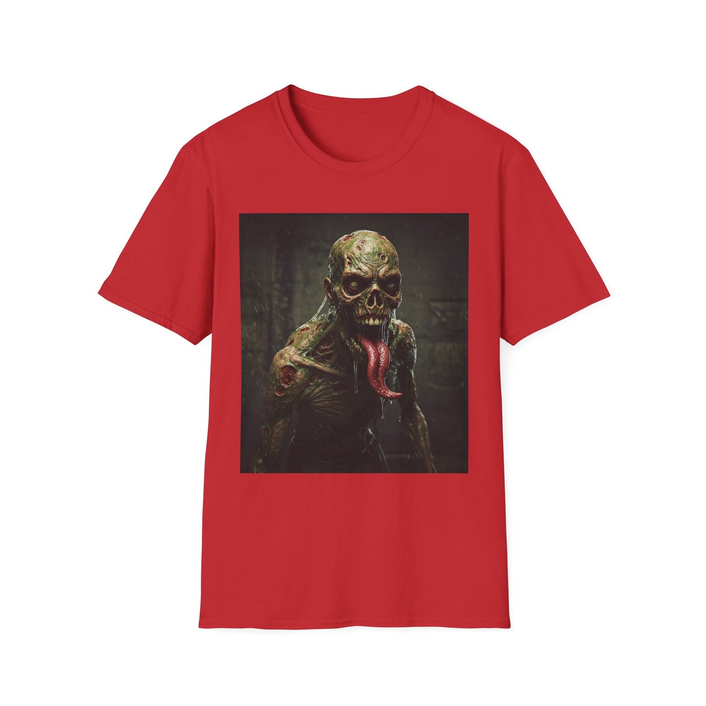 Apocalyptic Portrait Tee, bold, decaying zombie graphic