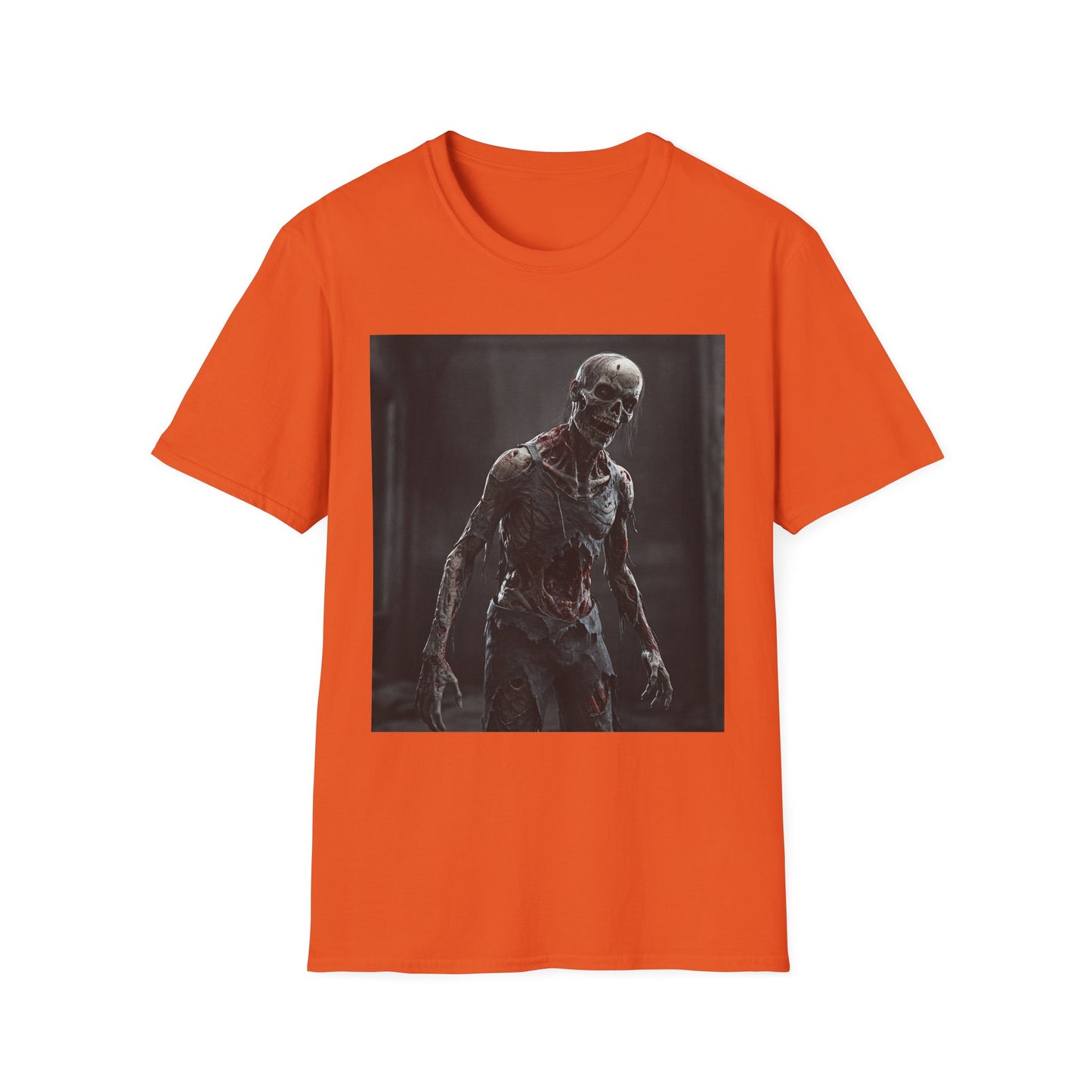 Apocalyptic Portrait Tee, bold, decaying zombie graphic