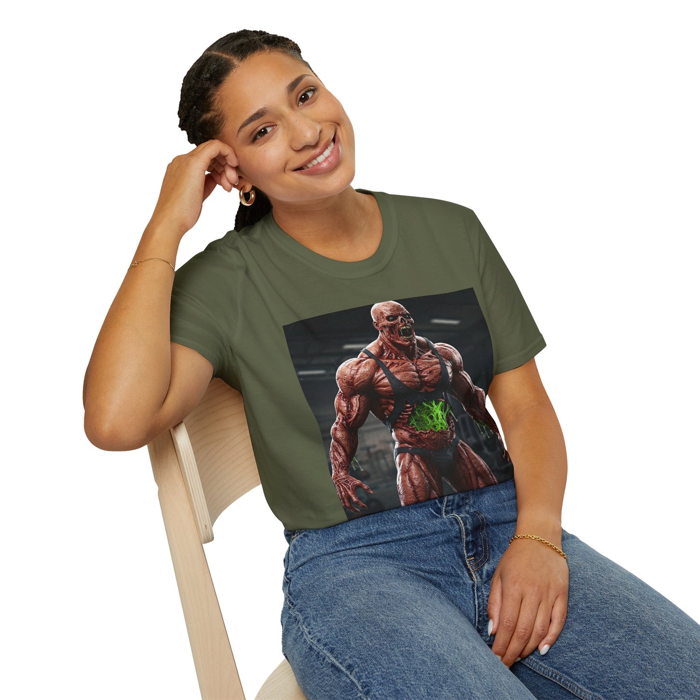 Muscle Graphic Unisex Softstyle T-Shirt - Ideal for Gym Lovers