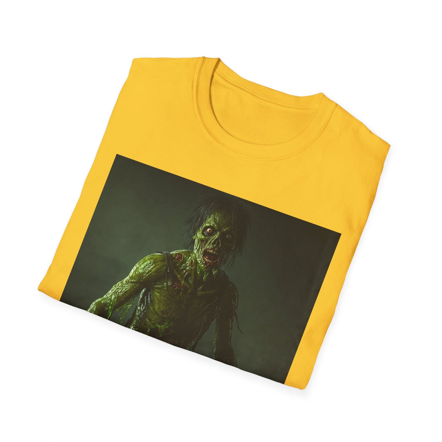 Apocalyptic Portrait Tee, bold, decaying zombie graphic