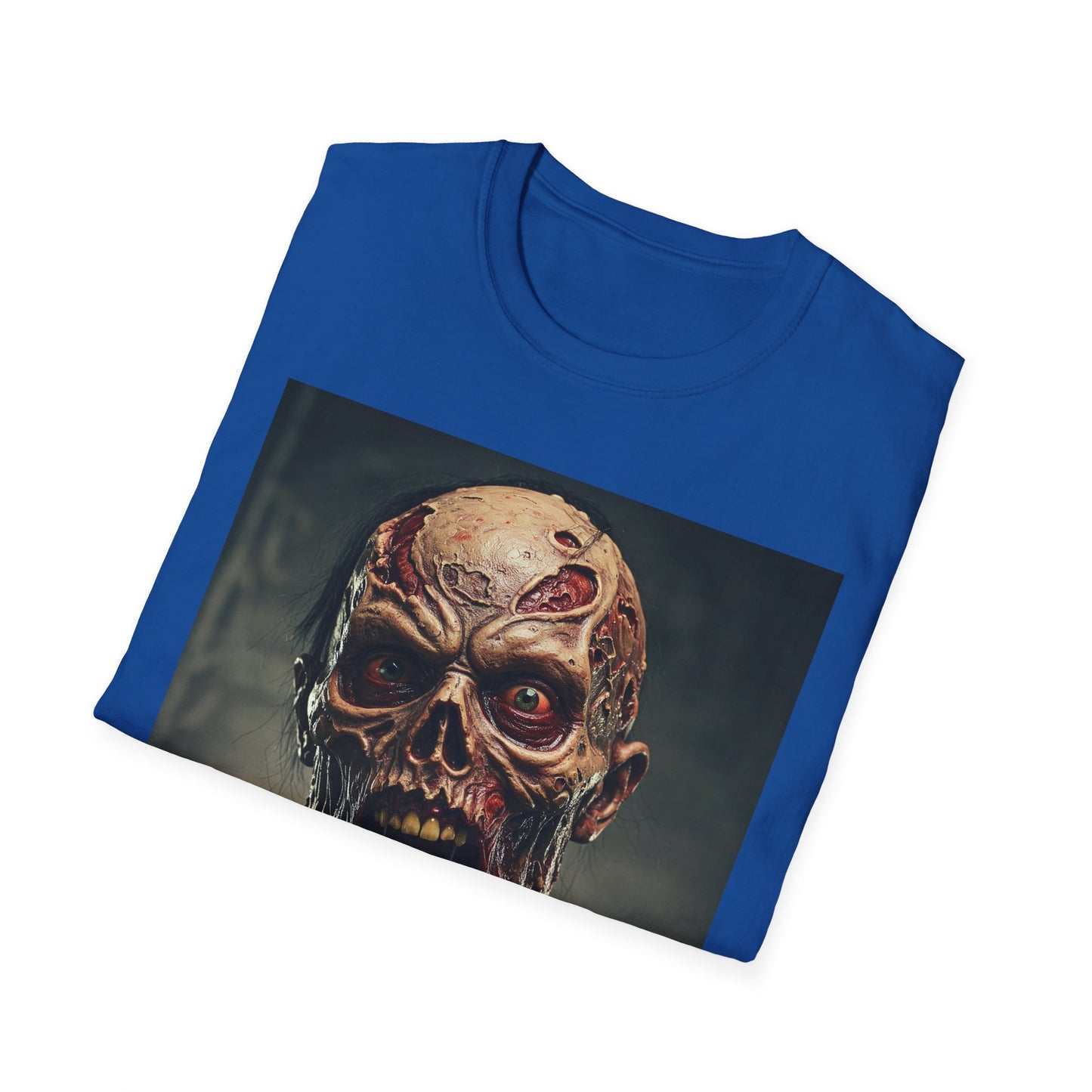 Apocalyptic Portrait Tee, bold, decaying zombie graphic