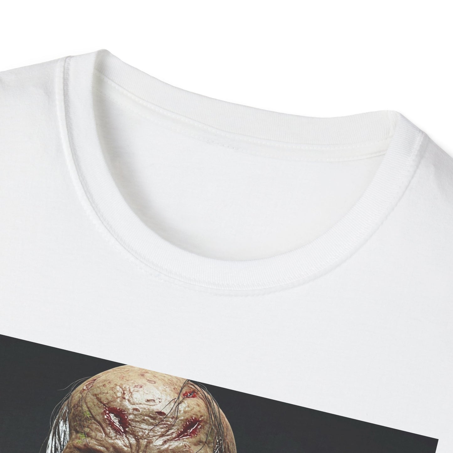 Apocalyptic Portrait Tee, bold, decaying zombie graphic