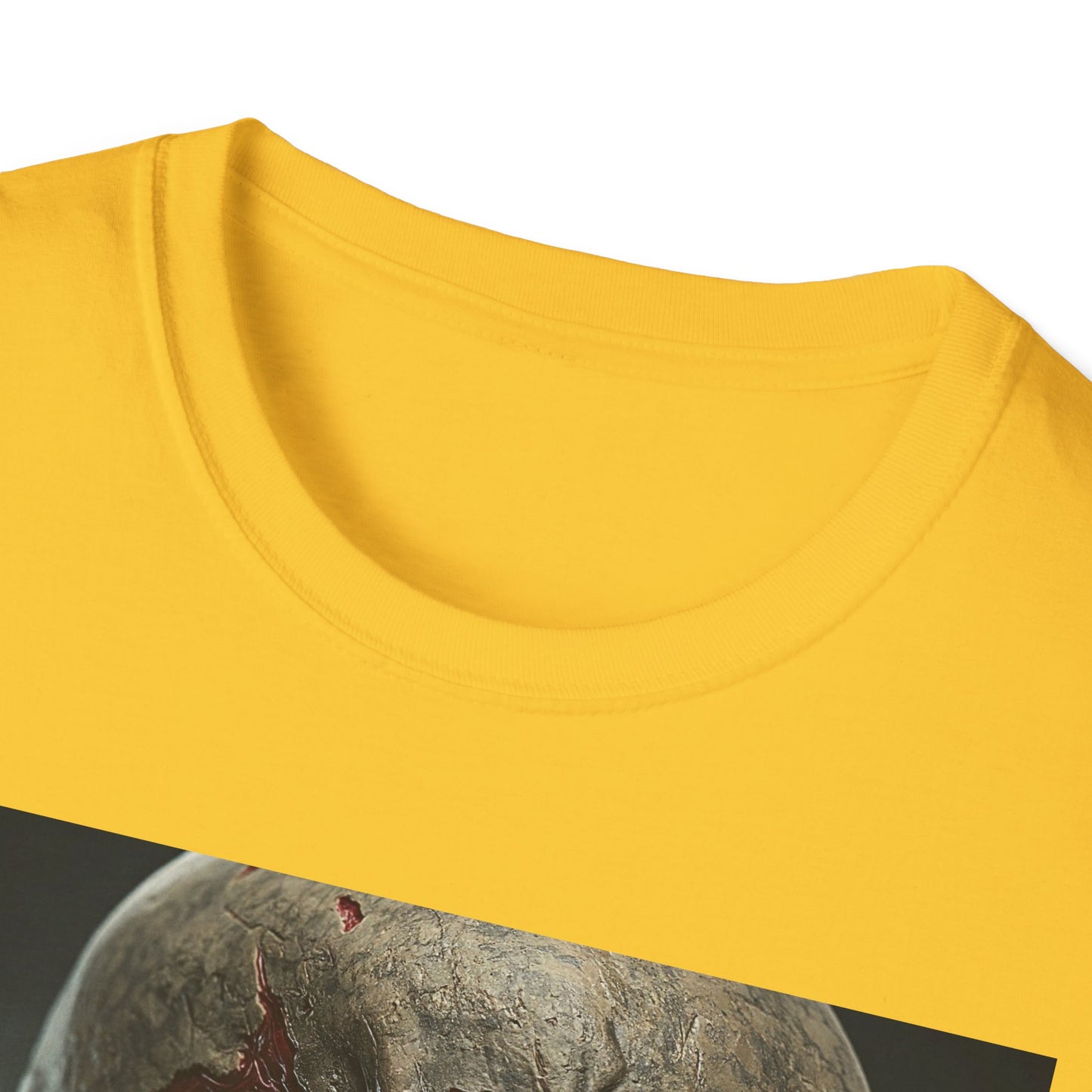 Apocalyptic Portrait Tee, bold, decaying zombie graphic