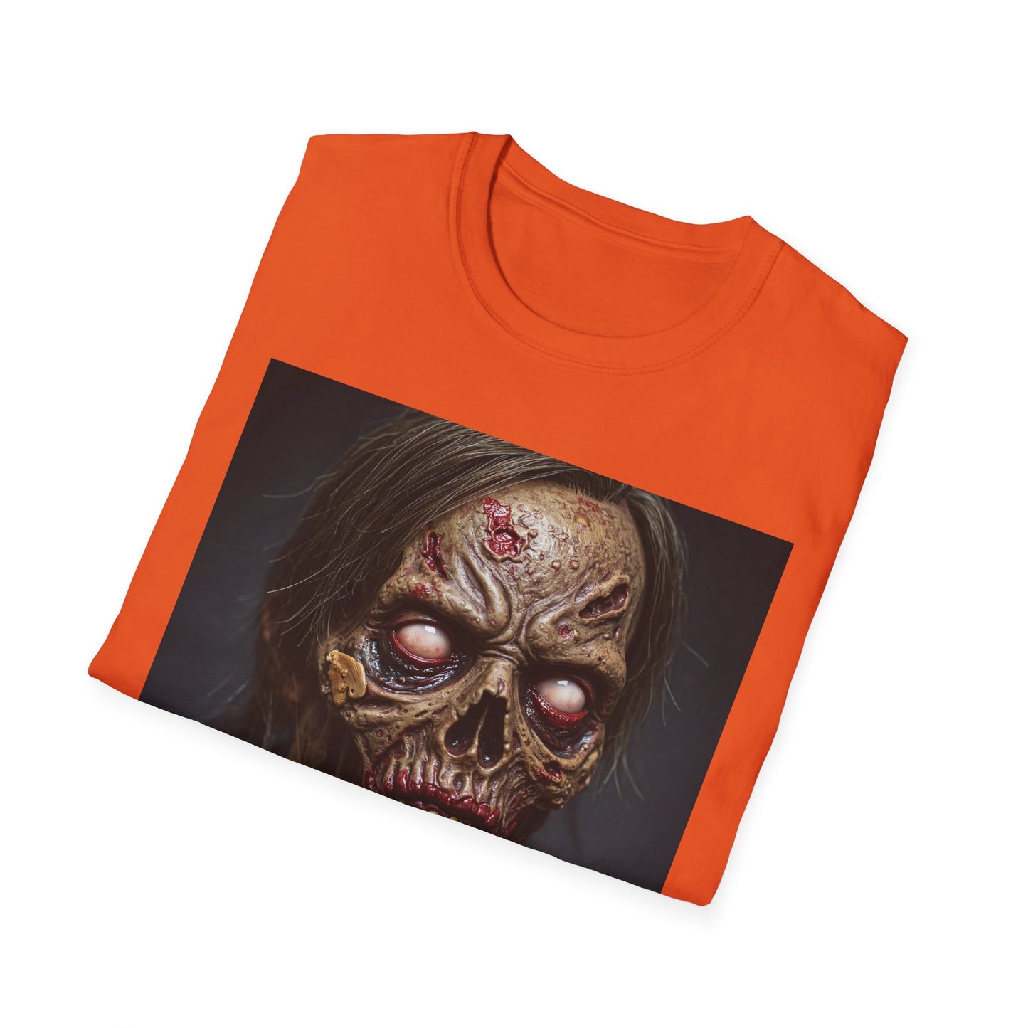 Apocalyptic Portrait Tee, bold, decaying zombie graphic