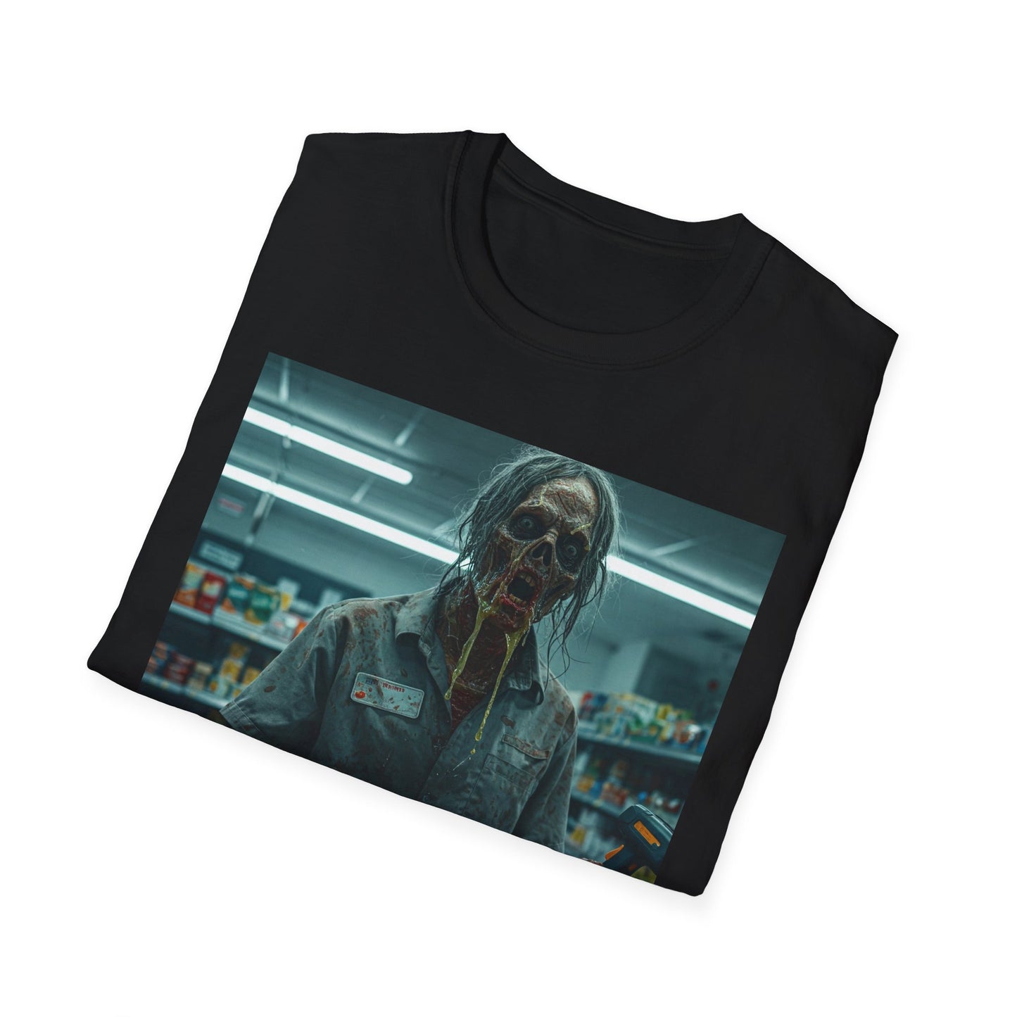 Horror Fan Apocalyptic Portrait Tee, bold, decaying zombie graphic