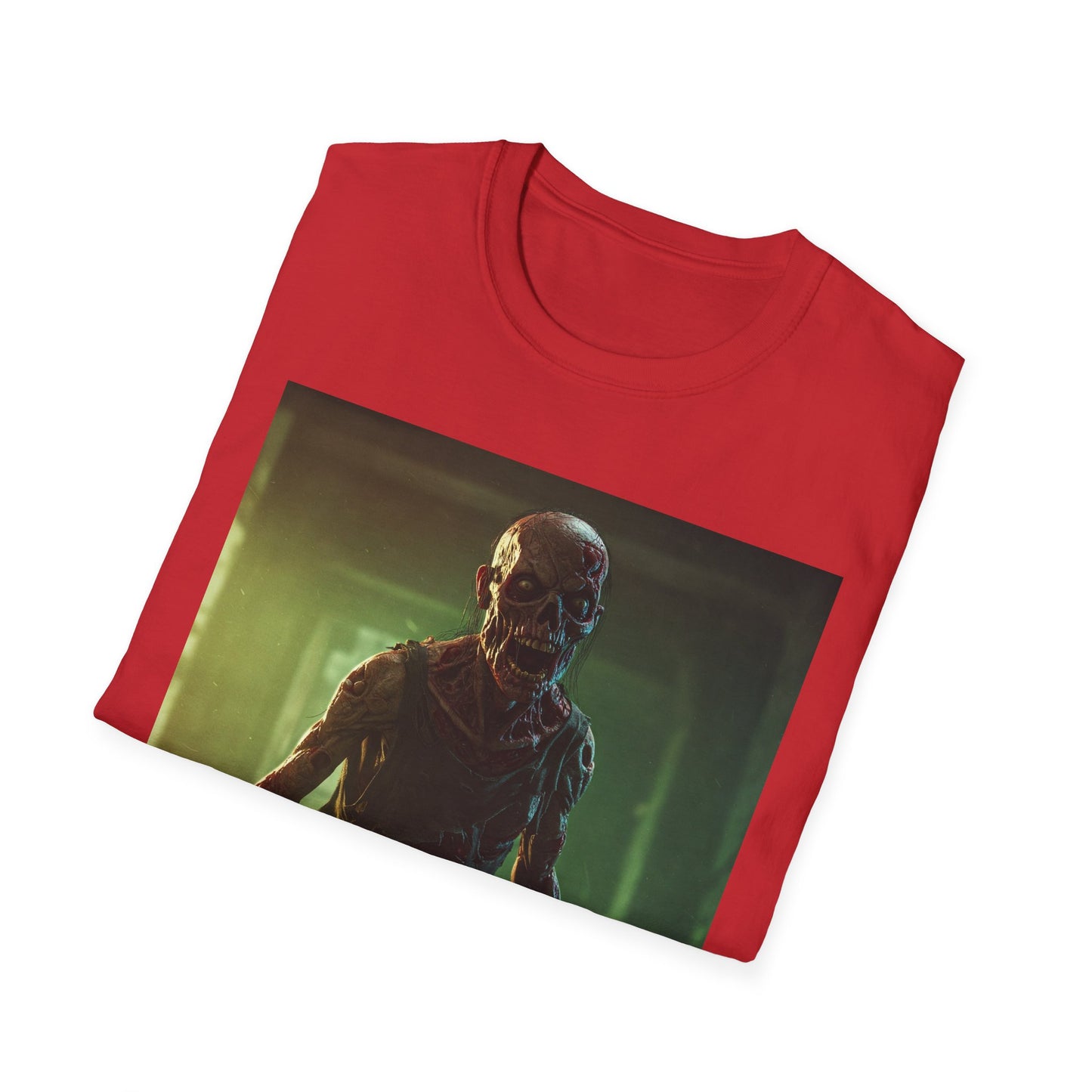 Apocalyptic Portrait Tee, bold, decaying zombie graphic