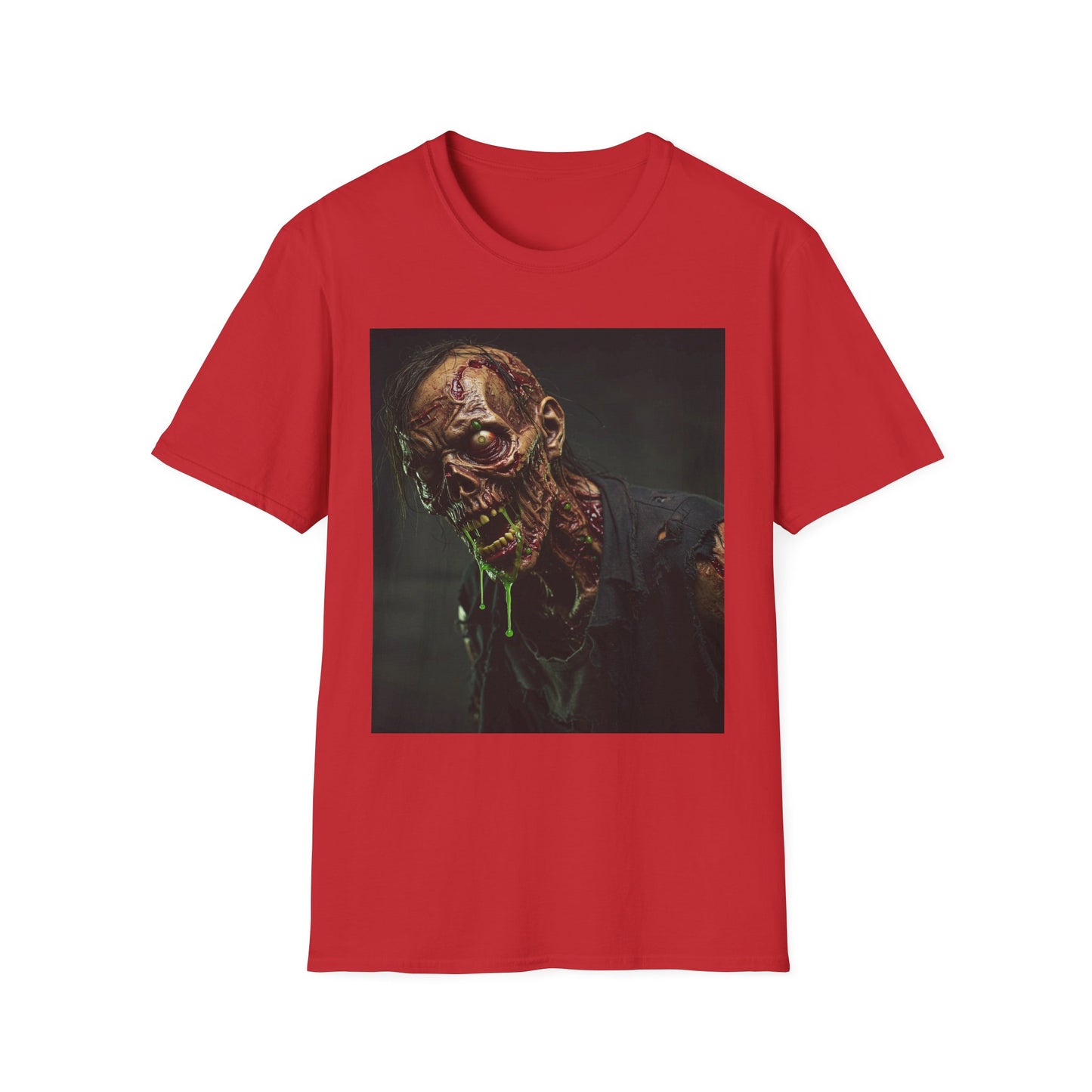 Graphic Zombie Unisex Softstyle T-Shirt - Perfect for Horror Fans and Halloween