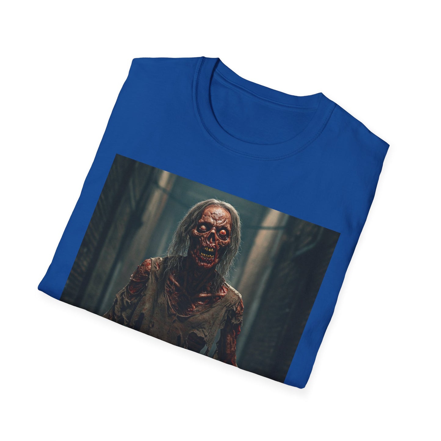 Apocalyptic Portrait Tee, bold, decaying zombie graphic