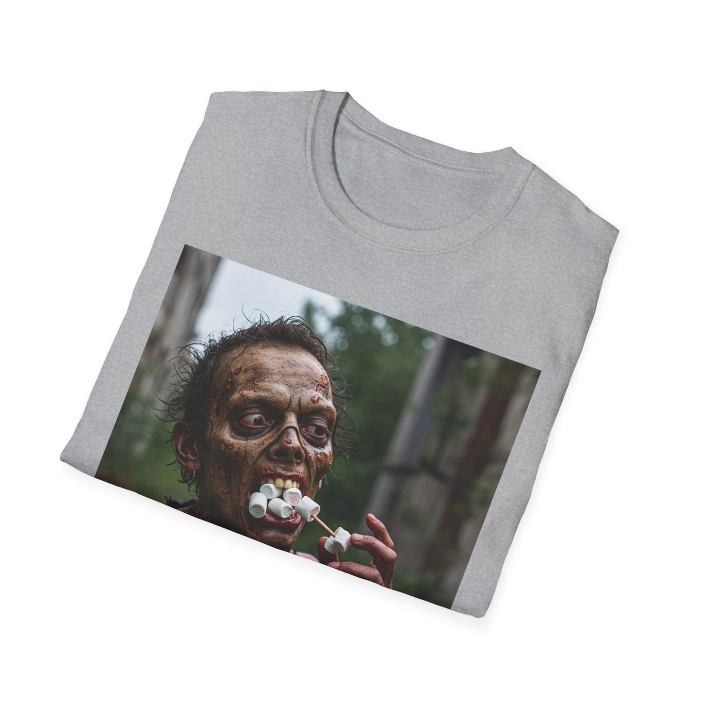 Apocalyptic Portrait Tee, bold, decaying zombie graphic