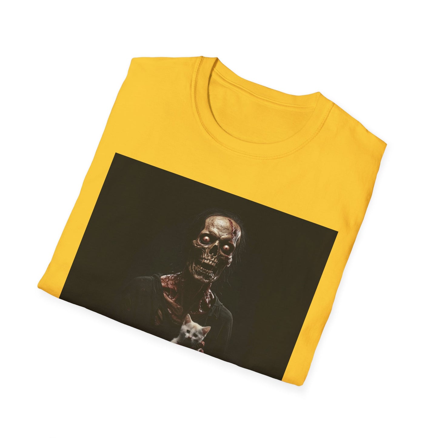 Apocalyptic Portrait Tee, bold, decaying zombie graphic