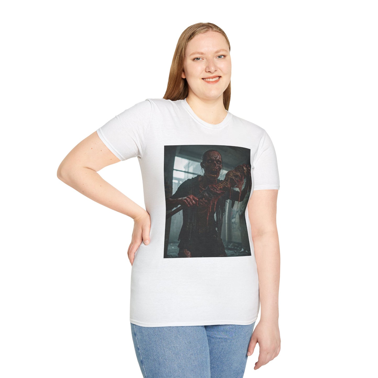 Creepy Zombie Graphic Unisex T-Shirt - Perfect for Halloween & Horror Fans